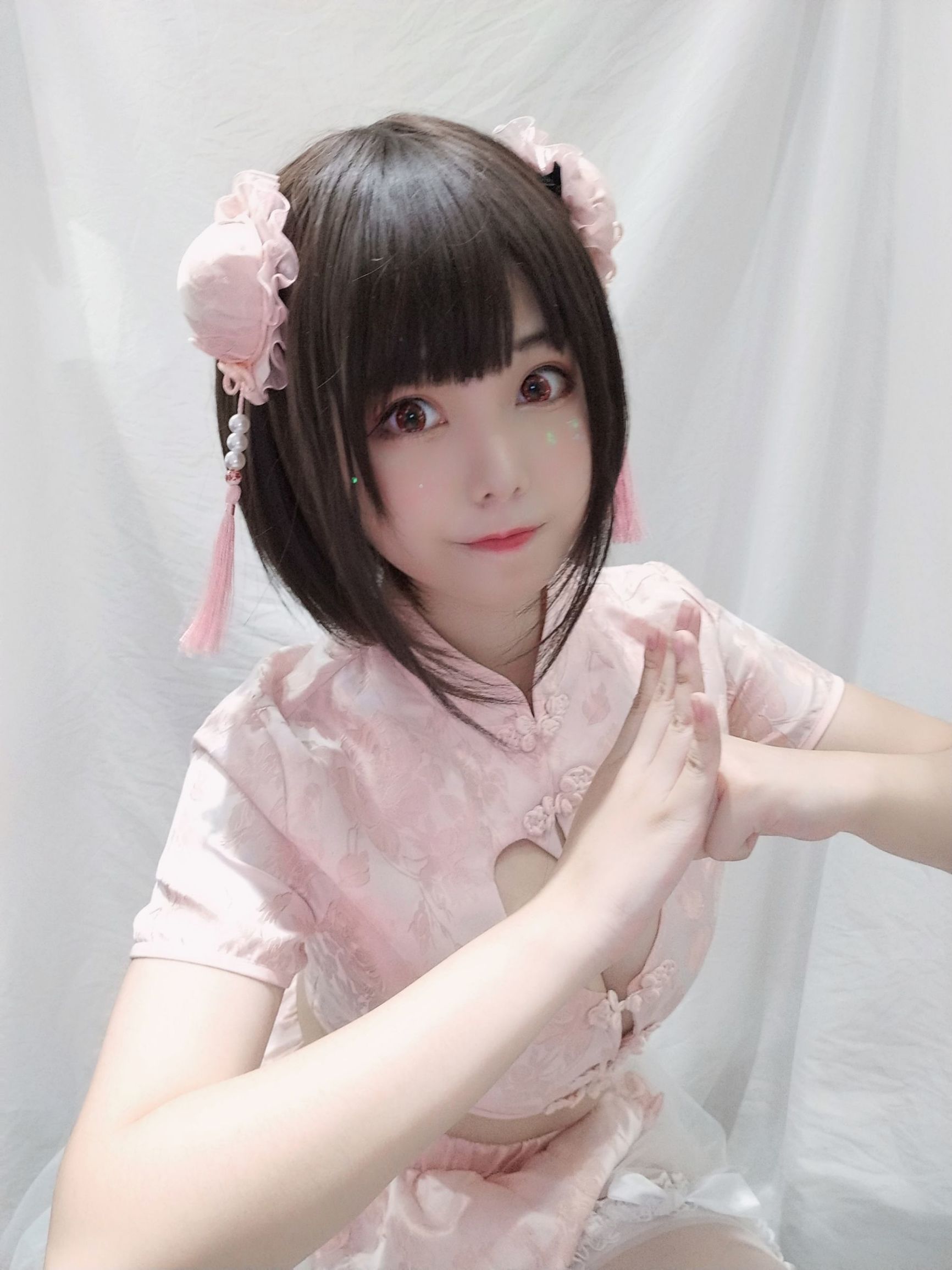 Cosplay写真] 萌え系お姉さん蜜汁猫裘 - 中華娘(自撮り)
