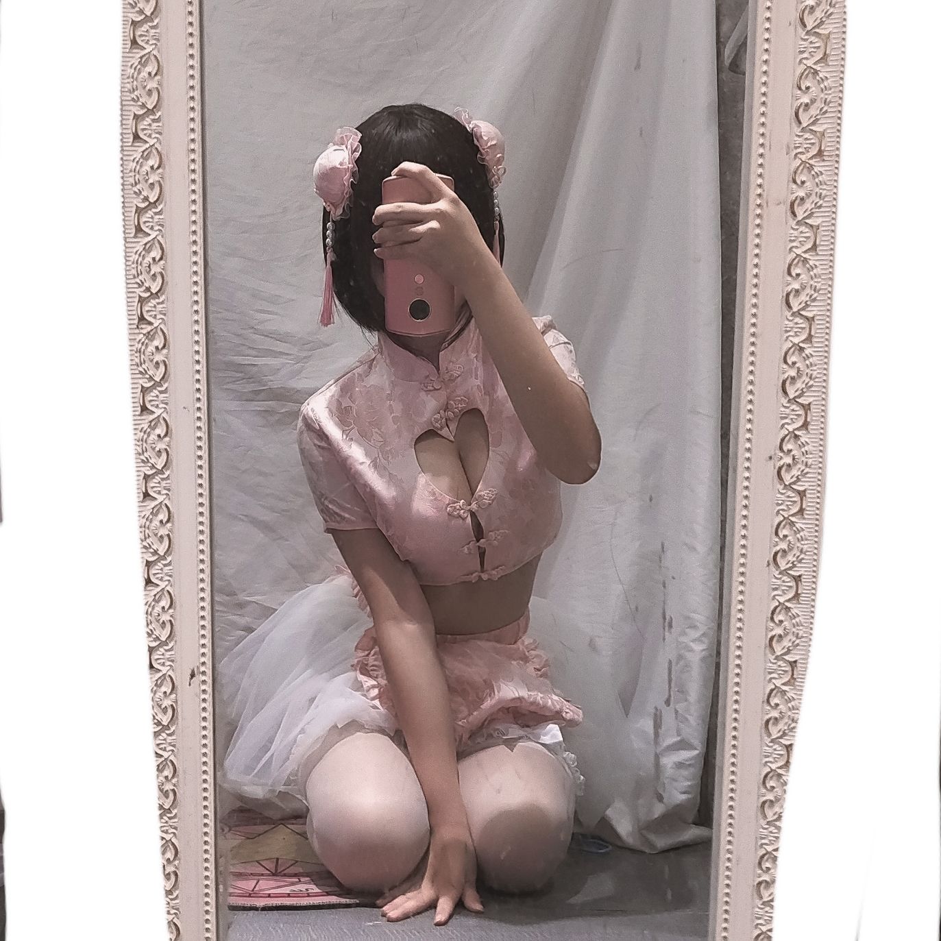 Cosplay写真] 萌え系お姉さん蜜汁猫裘 - 中華娘(自撮り)