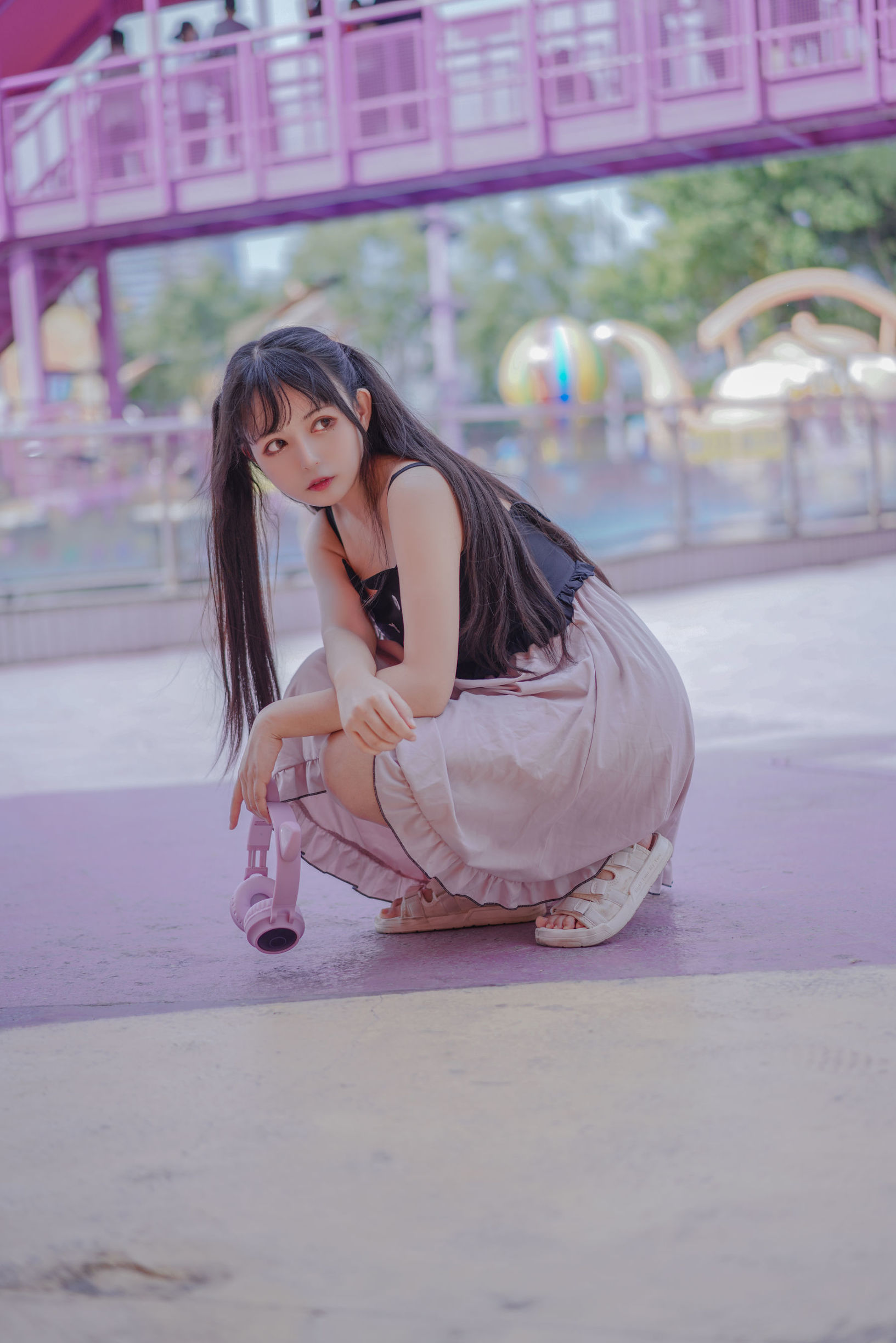 Cosplay Ảnh] Đại Mắt Mông Muội Hắc Miêu Miêu OvO - Hồng