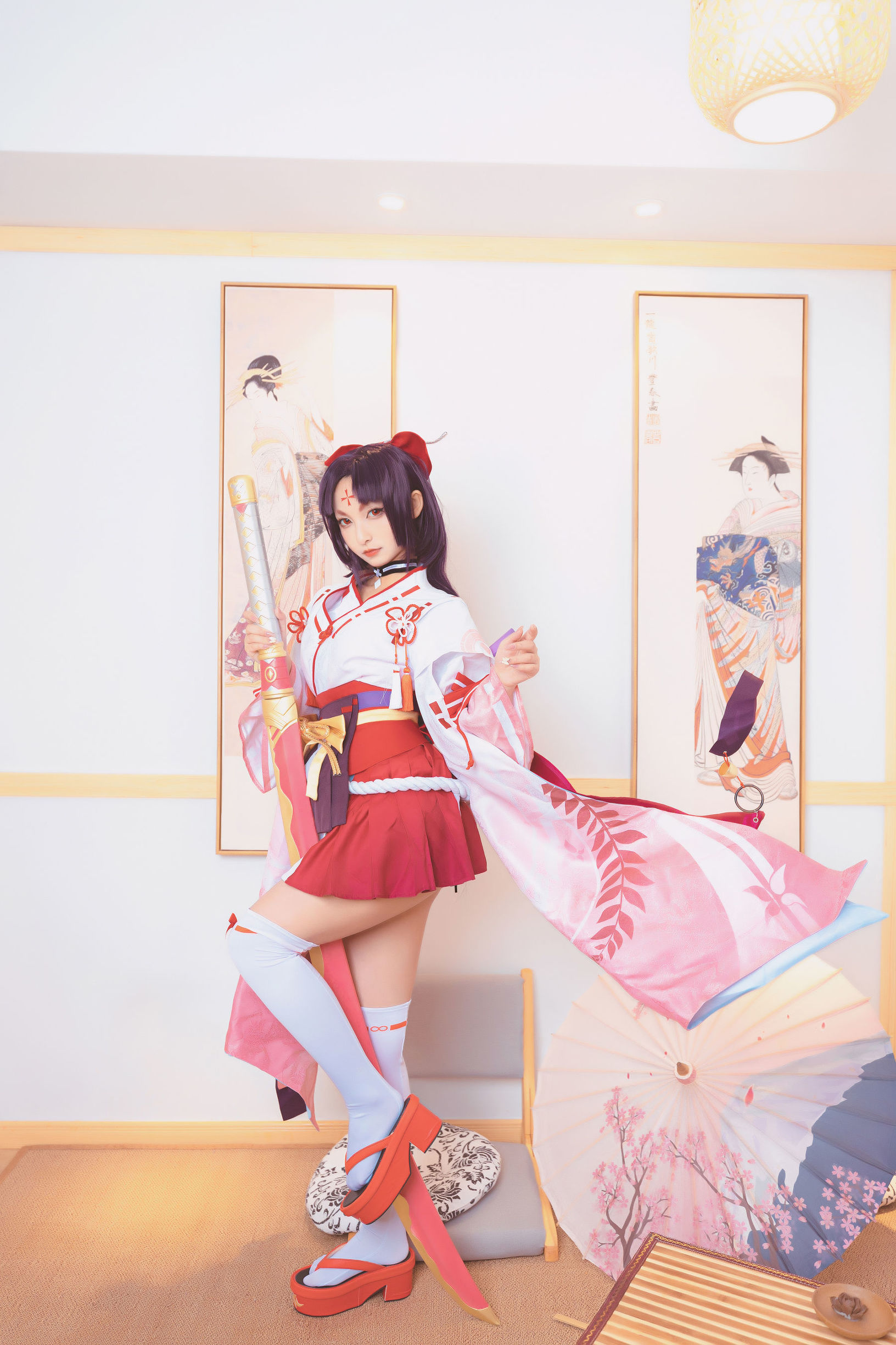 Cosplay写真] ロリ神楽坂真冬の刀の語