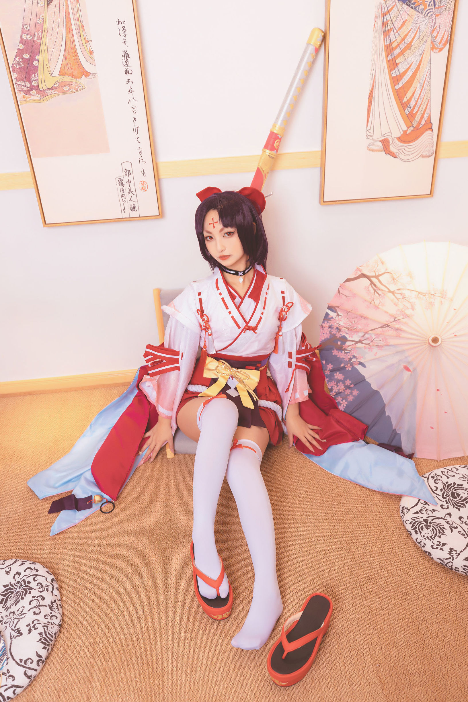 Cosplay写真] ロリ神楽坂真冬の刀の語