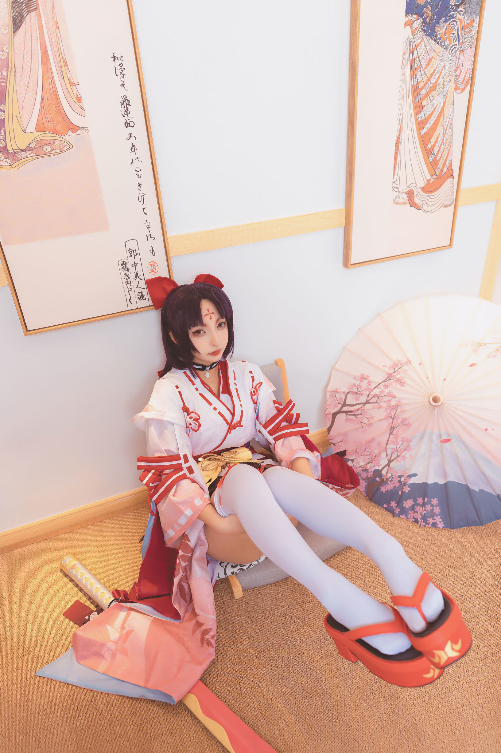 Cosplay写真] ロリ神楽坂真冬の刀の語