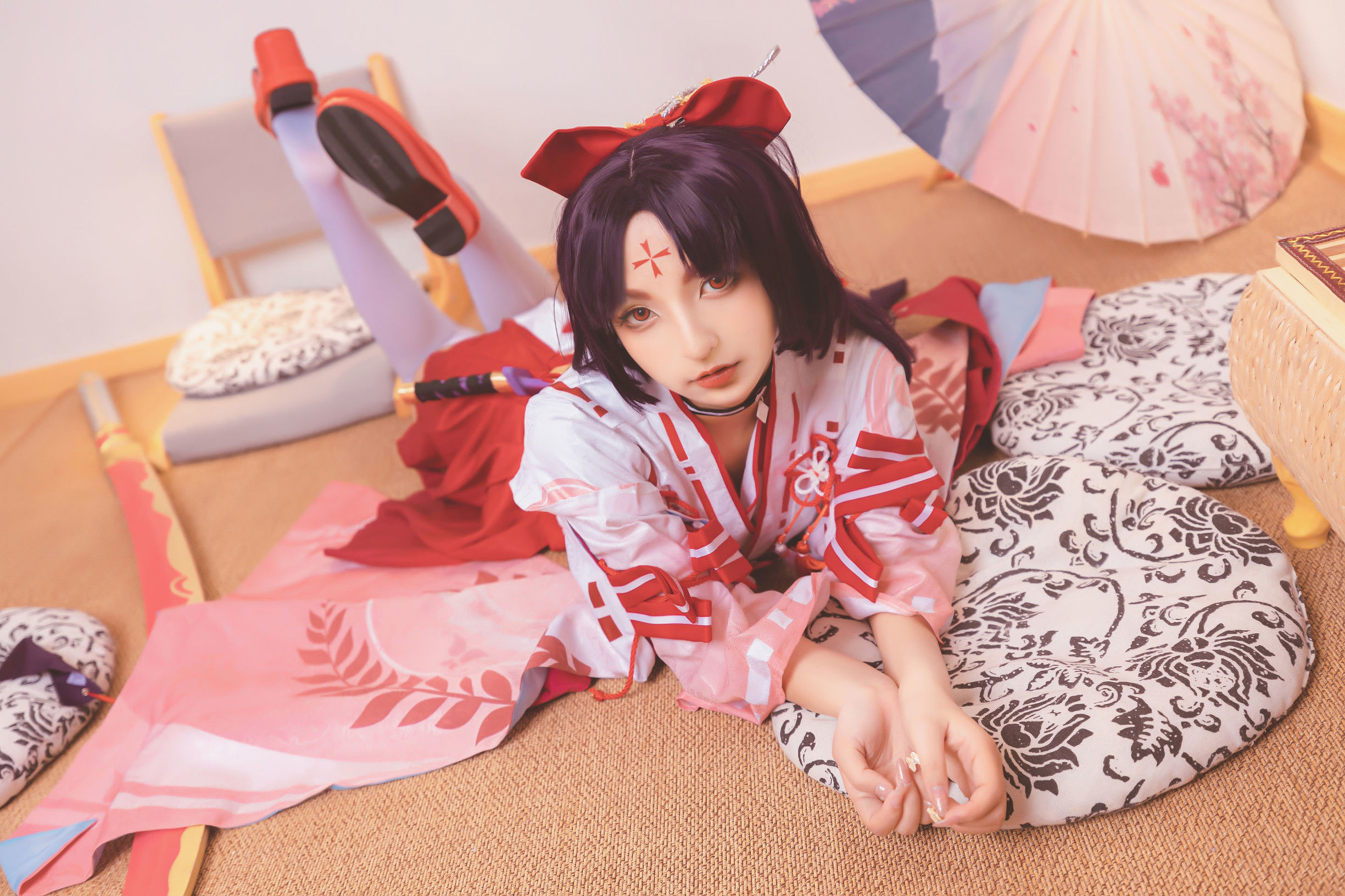 Cosplay写真] ロリ神楽坂真冬の刀の語