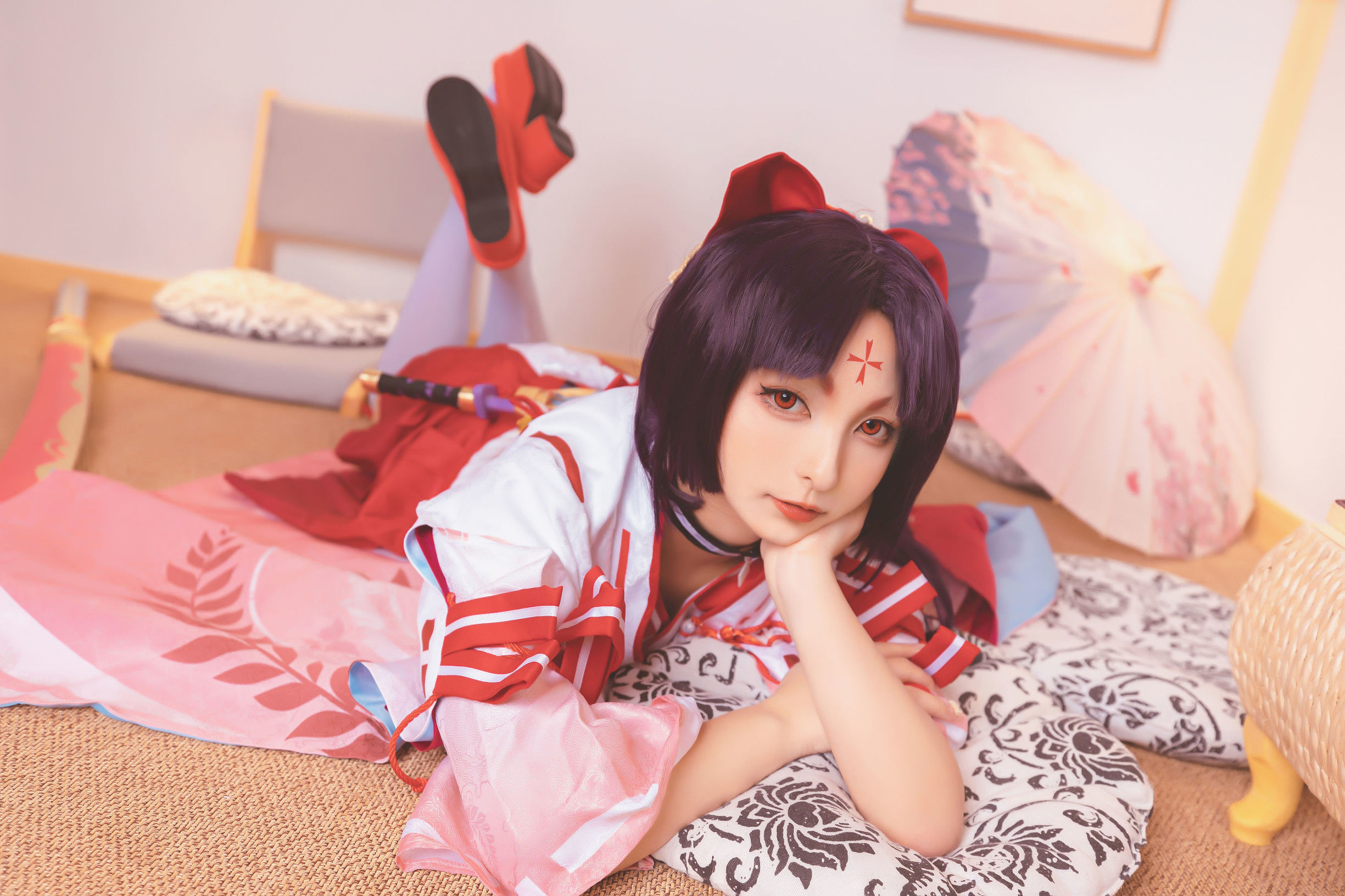 Cosplay写真] ロリ神楽坂真冬の刀の語