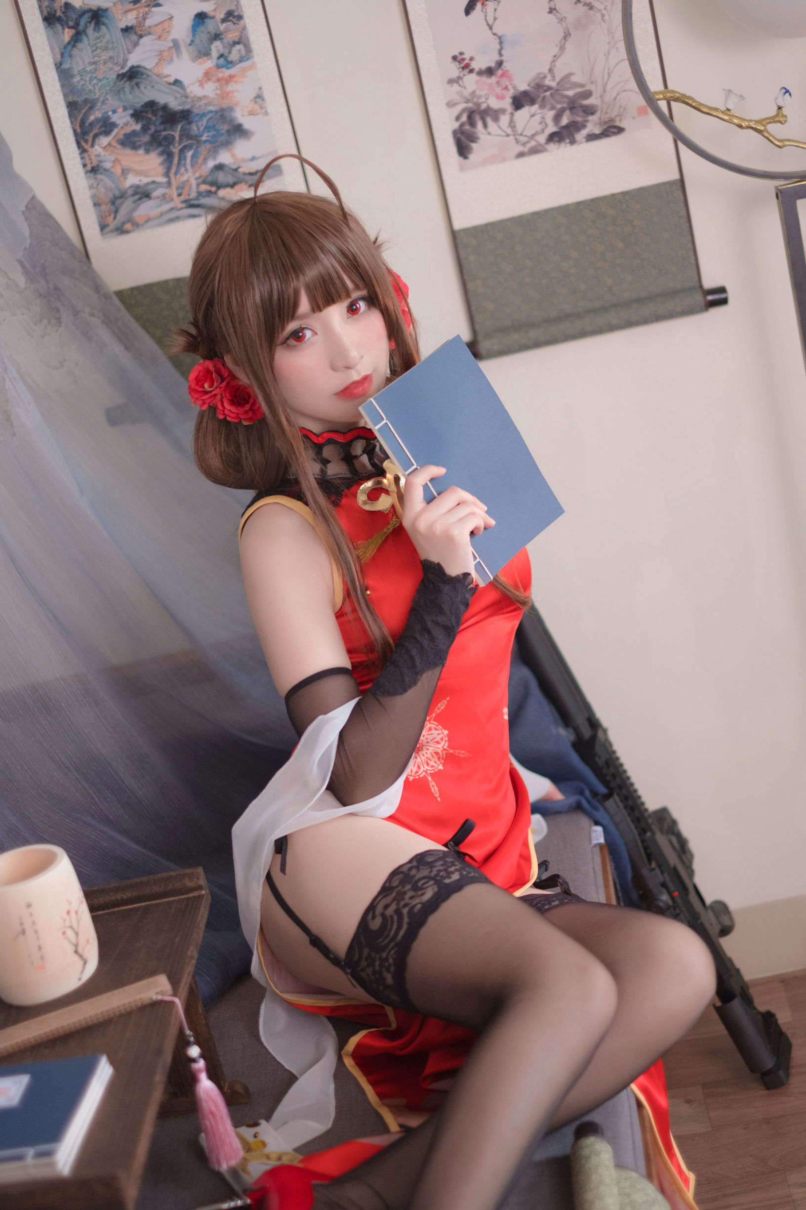 Cosplay 照片] Coser 星野沙織 - DSR-50 紅牡丹