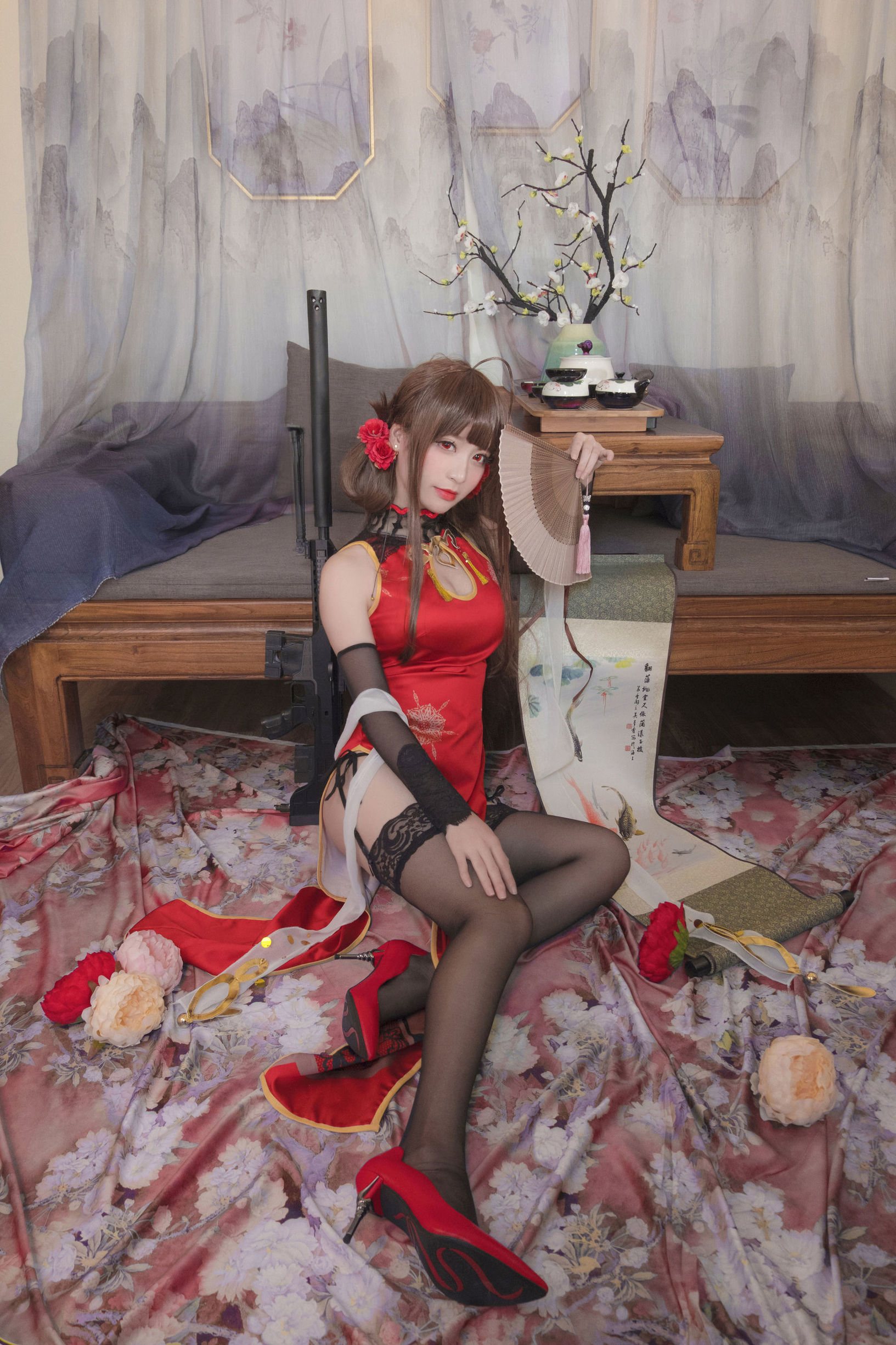 Cosplay 照片] Coser 星野沙織 - DSR-50 紅牡丹