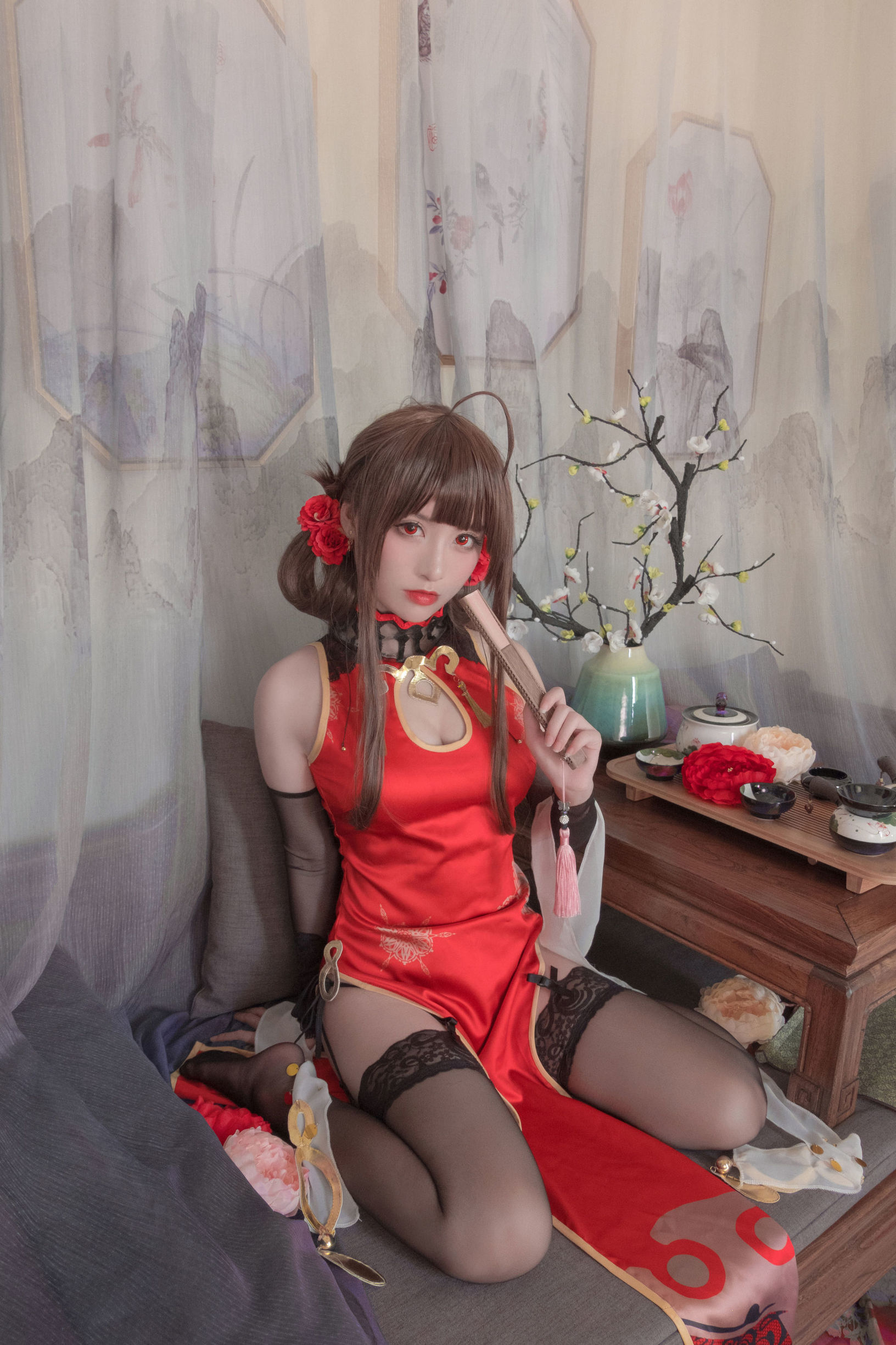 Cosplay 照片] Coser 星野沙織 - DSR-50 紅牡丹