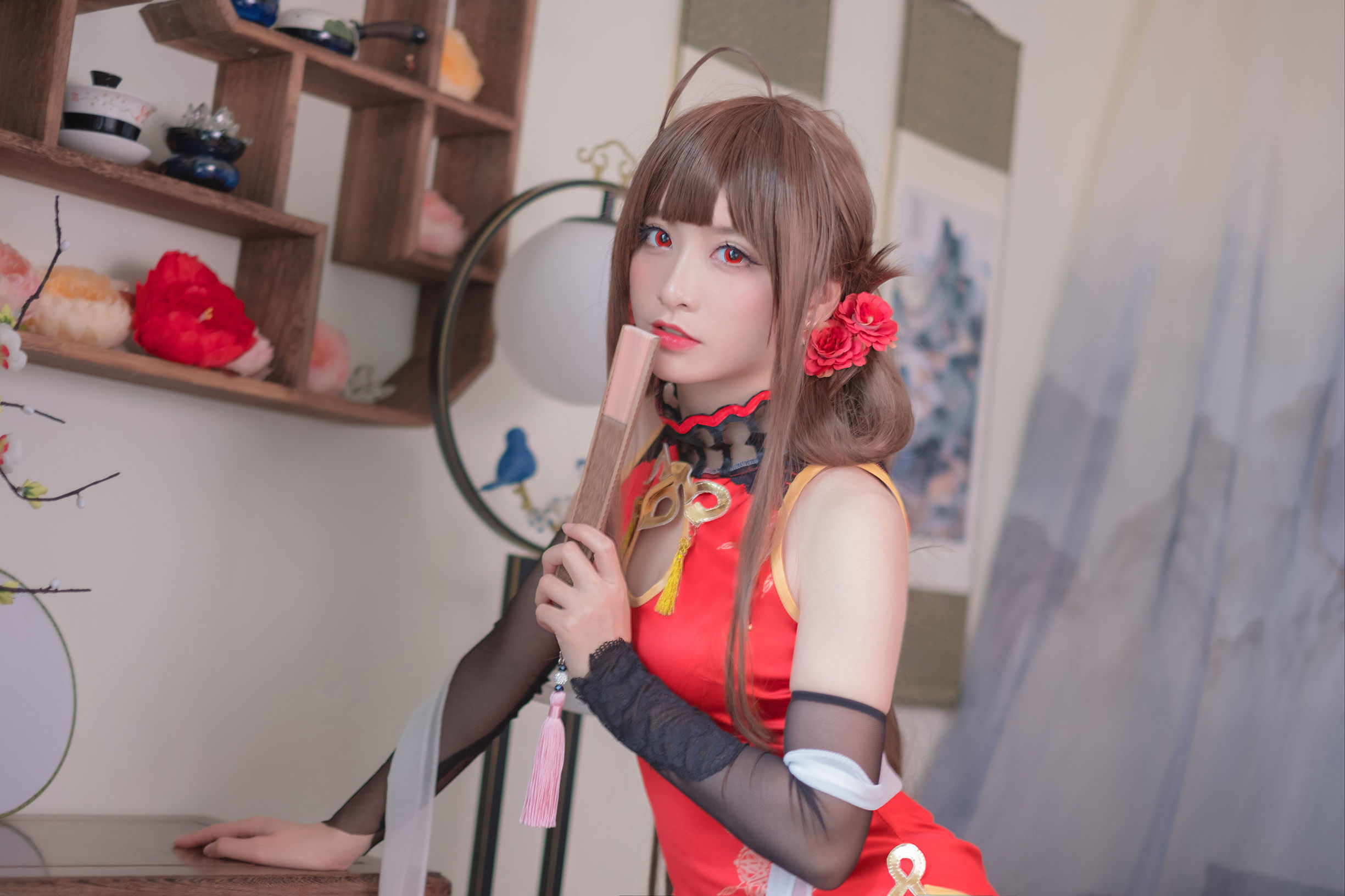Cosplay 照片] Coser 星野沙織 - DSR-50 紅牡丹