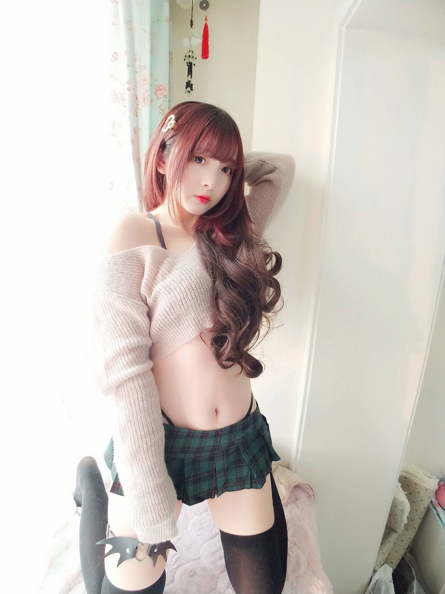Cosplay寫真] 二次元美女古川神樂 - 性感毛衣