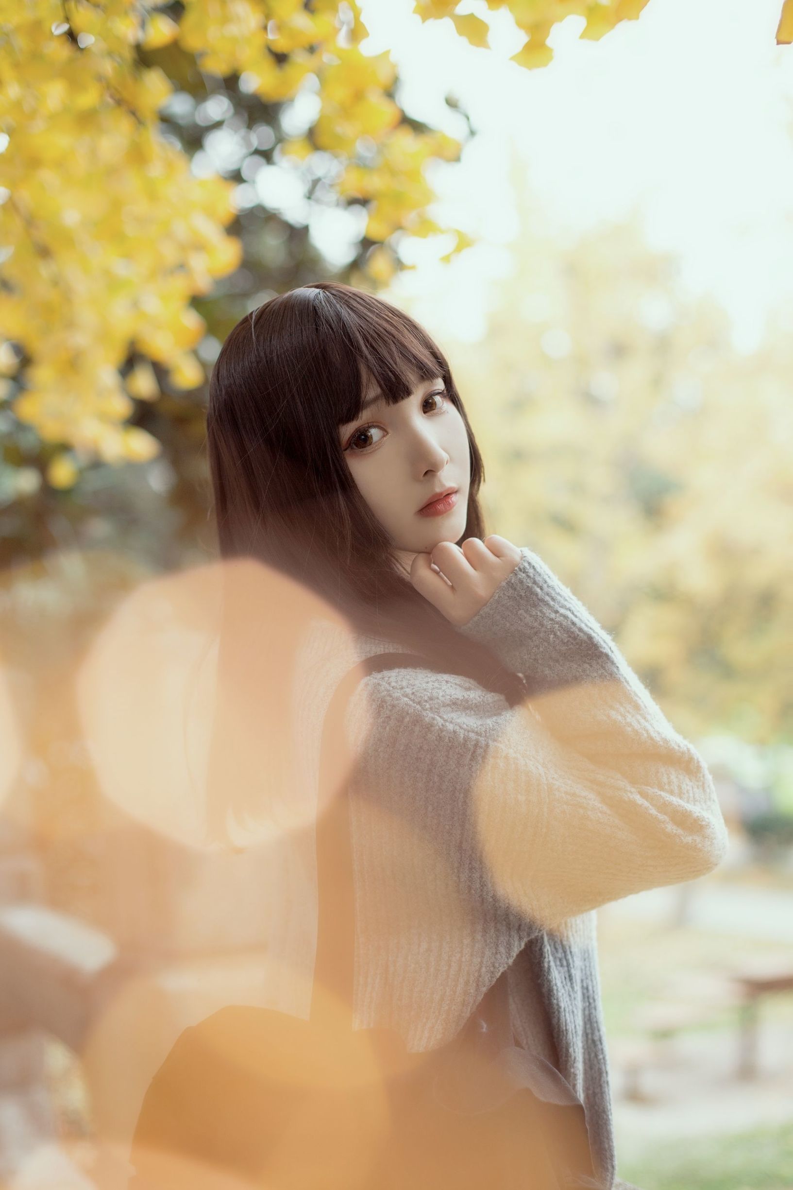 Cosplay Ảnh] Người đẹp 2D Furukawa Kagura - Dưới cây bạch quả