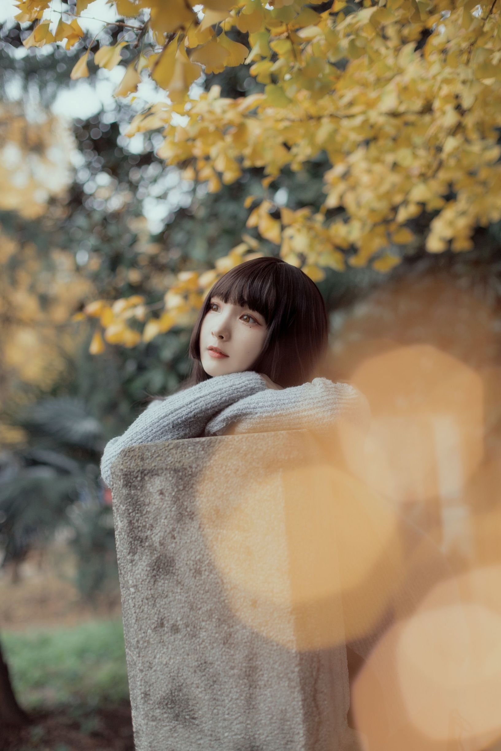 Cosplay Ảnh] Người đẹp 2D Furukawa Kagura - Dưới cây bạch quả