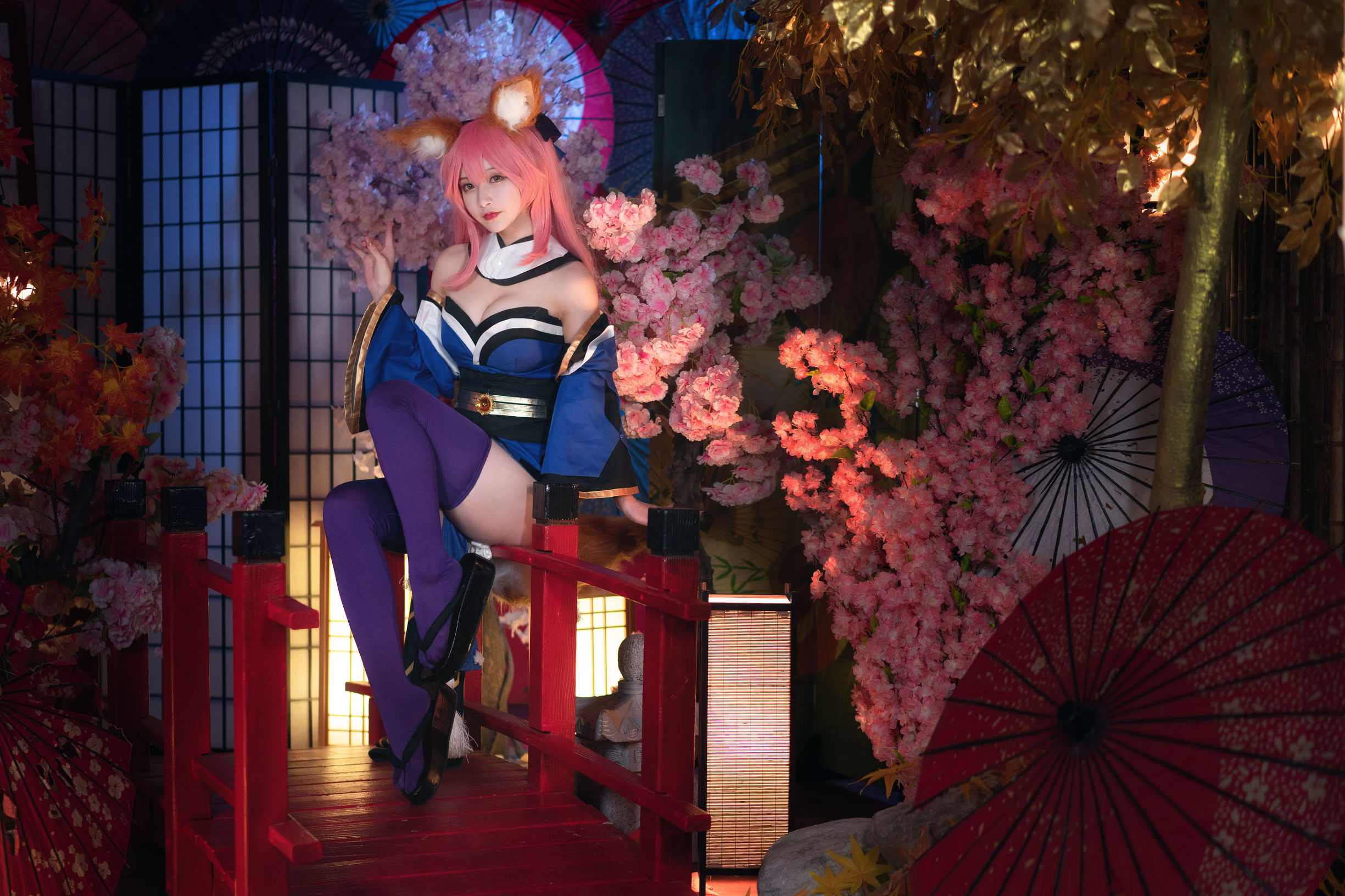 コスプレ写真] アニメブロガー テッパンヤキ鬼舞w - 玉藻前 オリジナルスキン