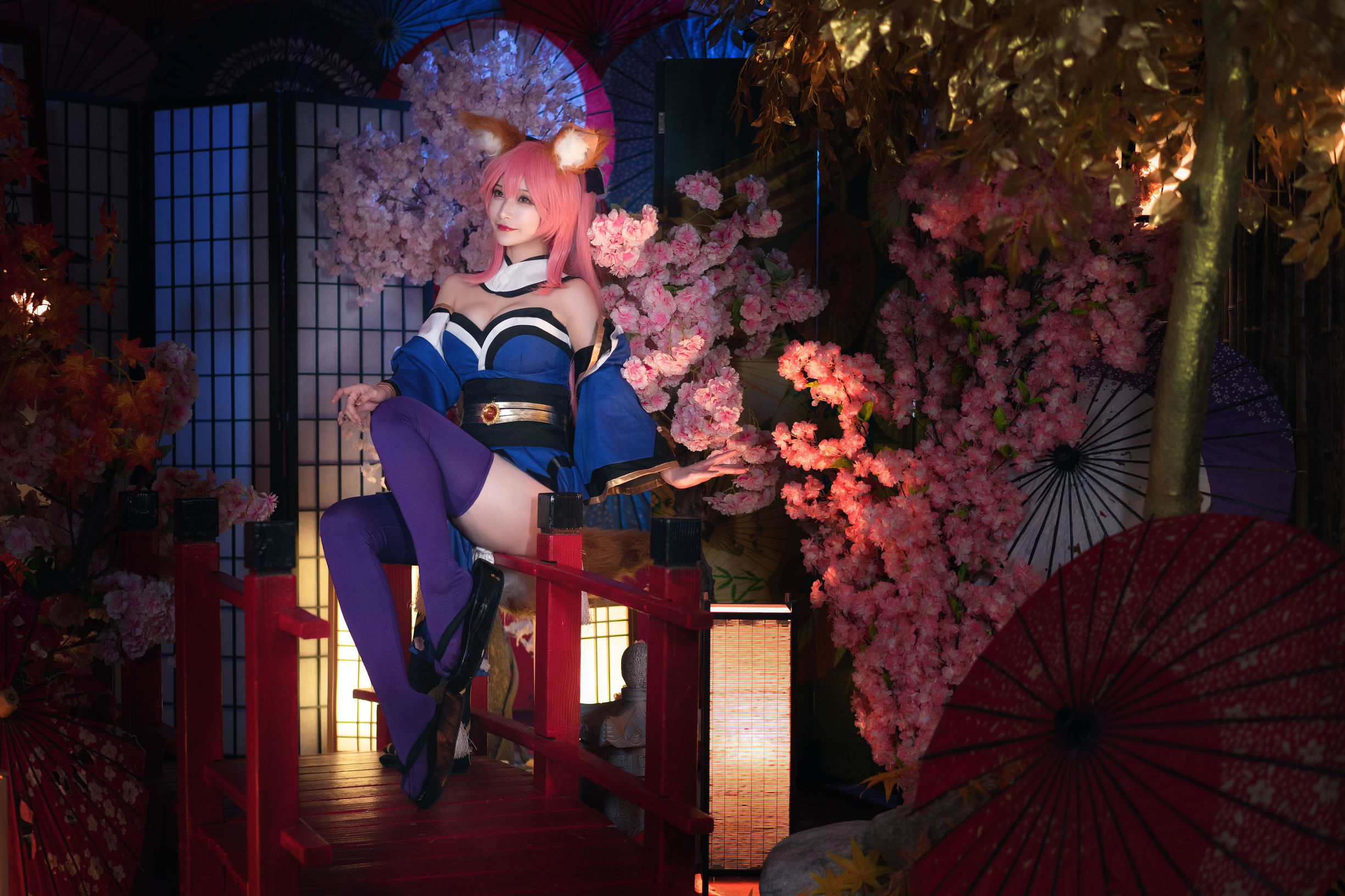 Cosplay寫真] 動漫博主鐵板燒鬼舞w - 玉藻前 原皮