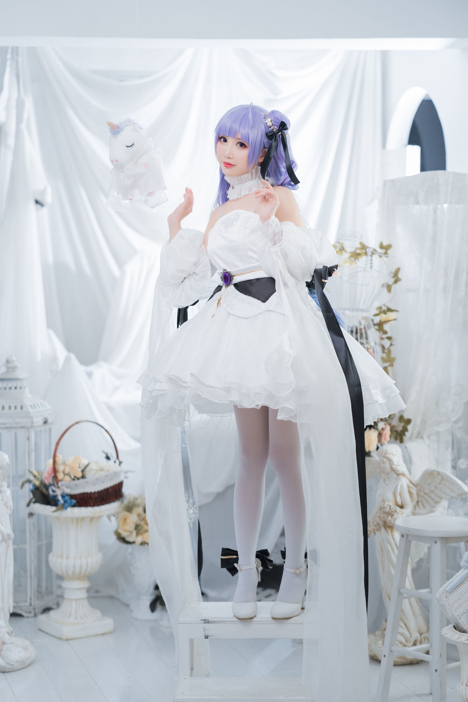 Cosplay寫真] 可愛人氣 Coser面餅仙兒 - 獨角獸婚紗