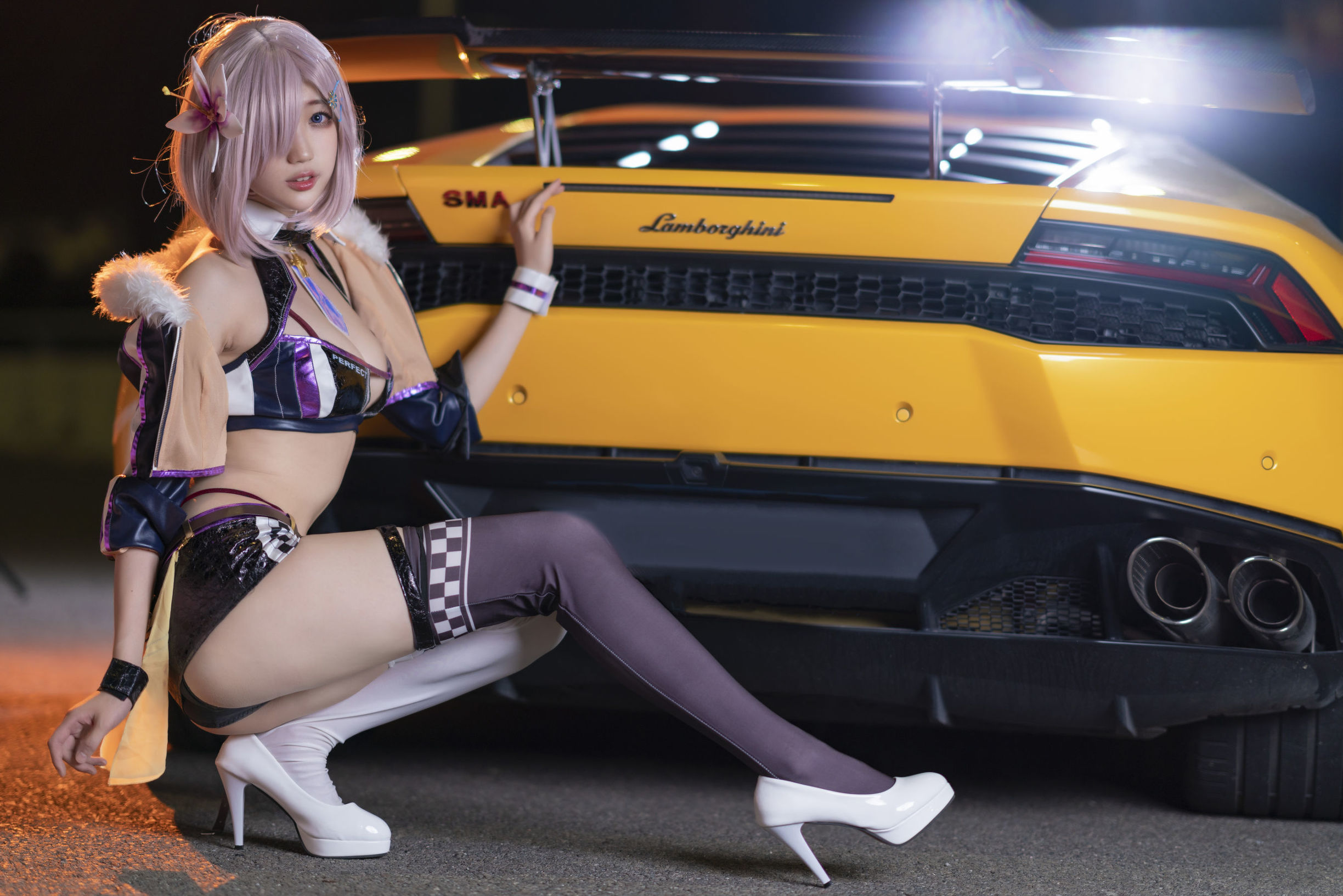 Cosplay Ảnh] Châu Kỵ là thỏ thỏ dễ thương - Mashu Đua Xe
