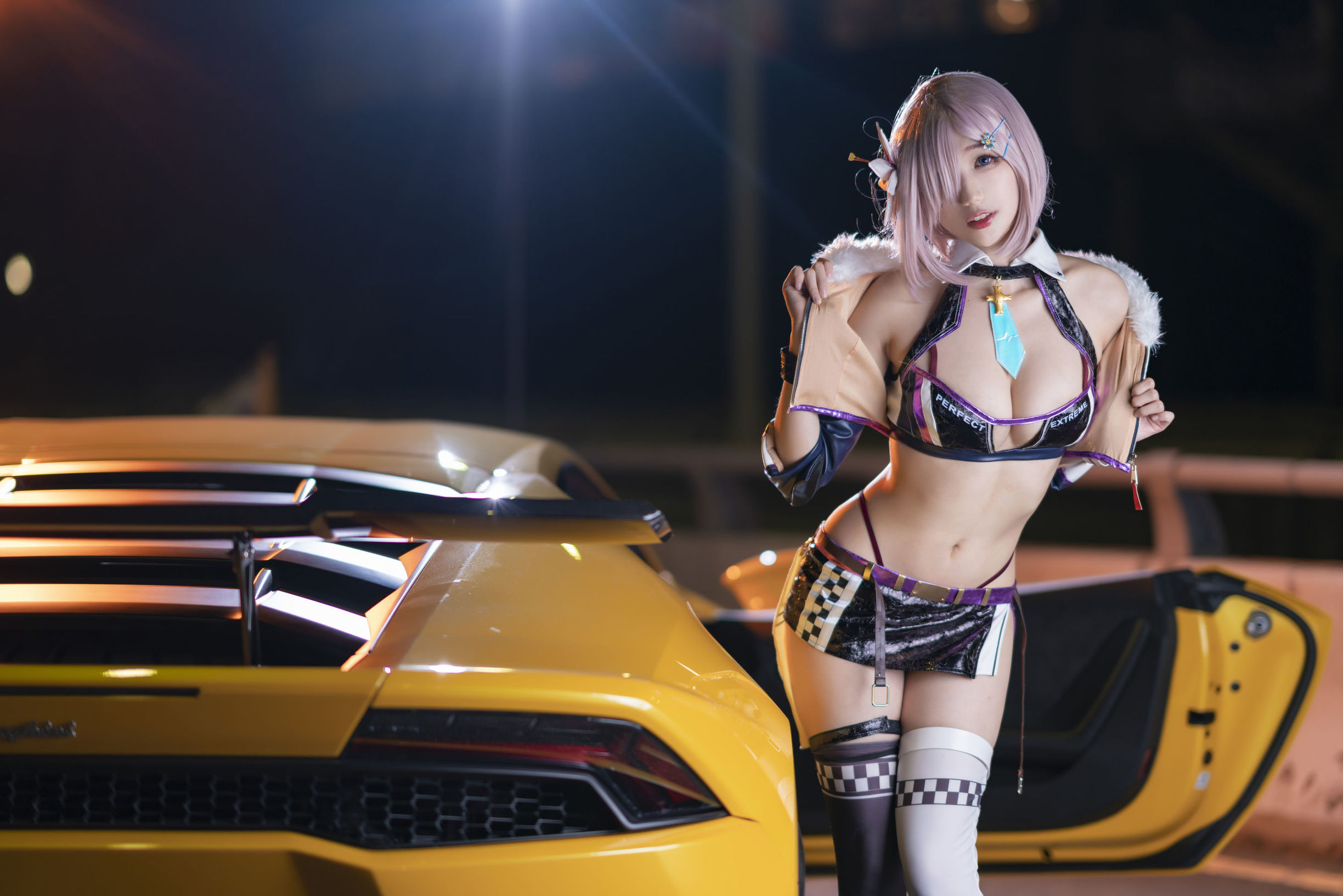 Cosplay Ảnh] Châu Kỵ là thỏ thỏ dễ thương - Mashu Đua Xe
