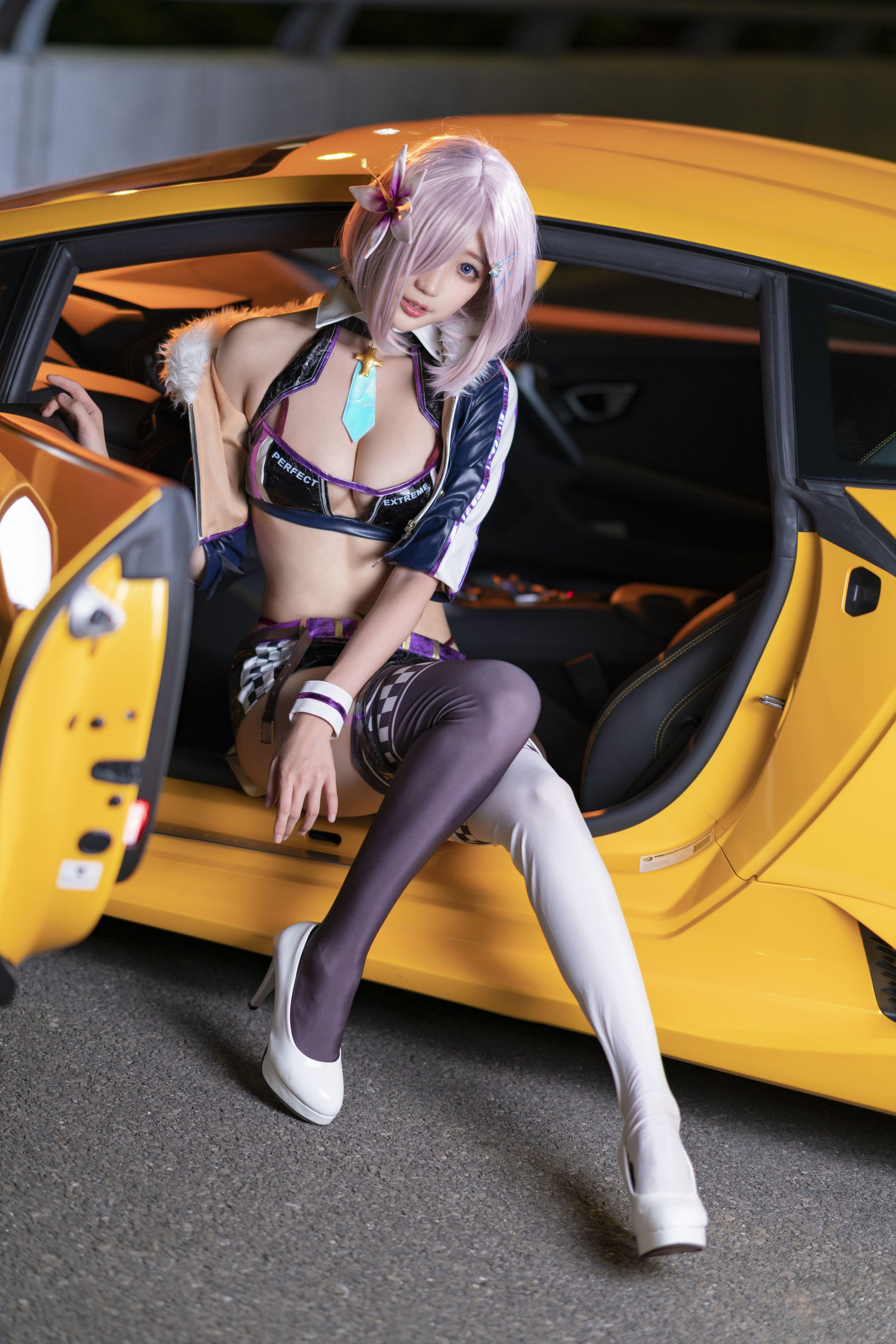 Cosplay Ảnh] Châu Kỵ là thỏ thỏ dễ thương - Mashu Đua Xe