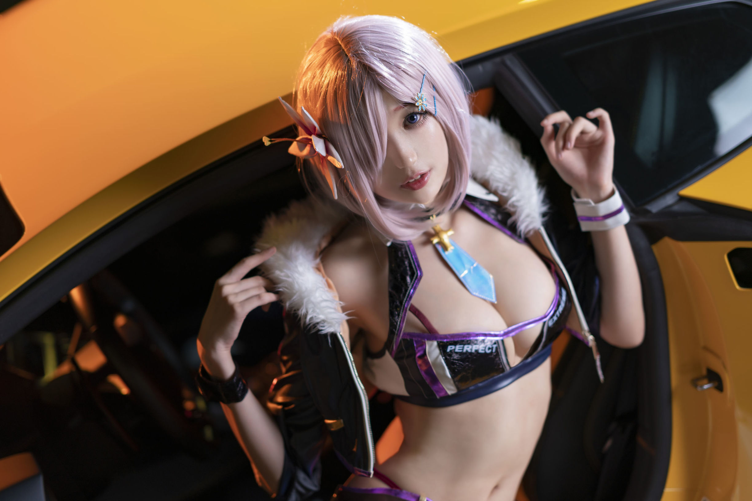 Cosplay Ảnh] Châu Kỵ là thỏ thỏ dễ thương - Mashu Đua Xe