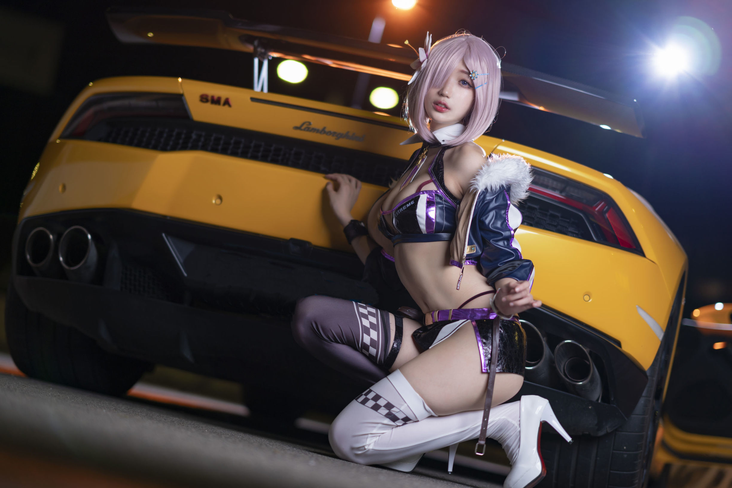 Cosplay Ảnh] Châu Kỵ là thỏ thỏ dễ thương - Mashu Đua Xe