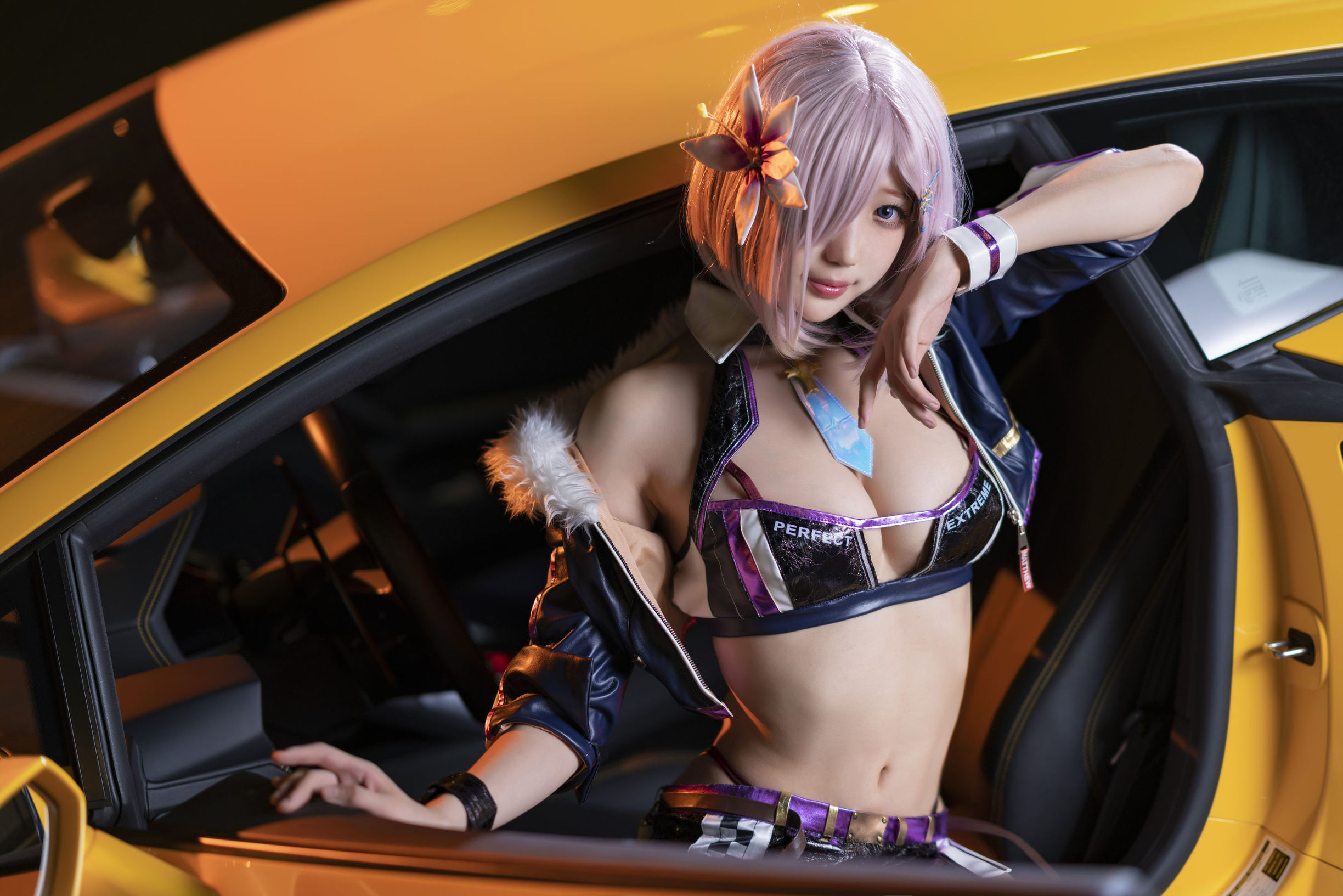 Cosplay Ảnh] Châu Kỵ là thỏ thỏ dễ thương - Mashu Đua Xe