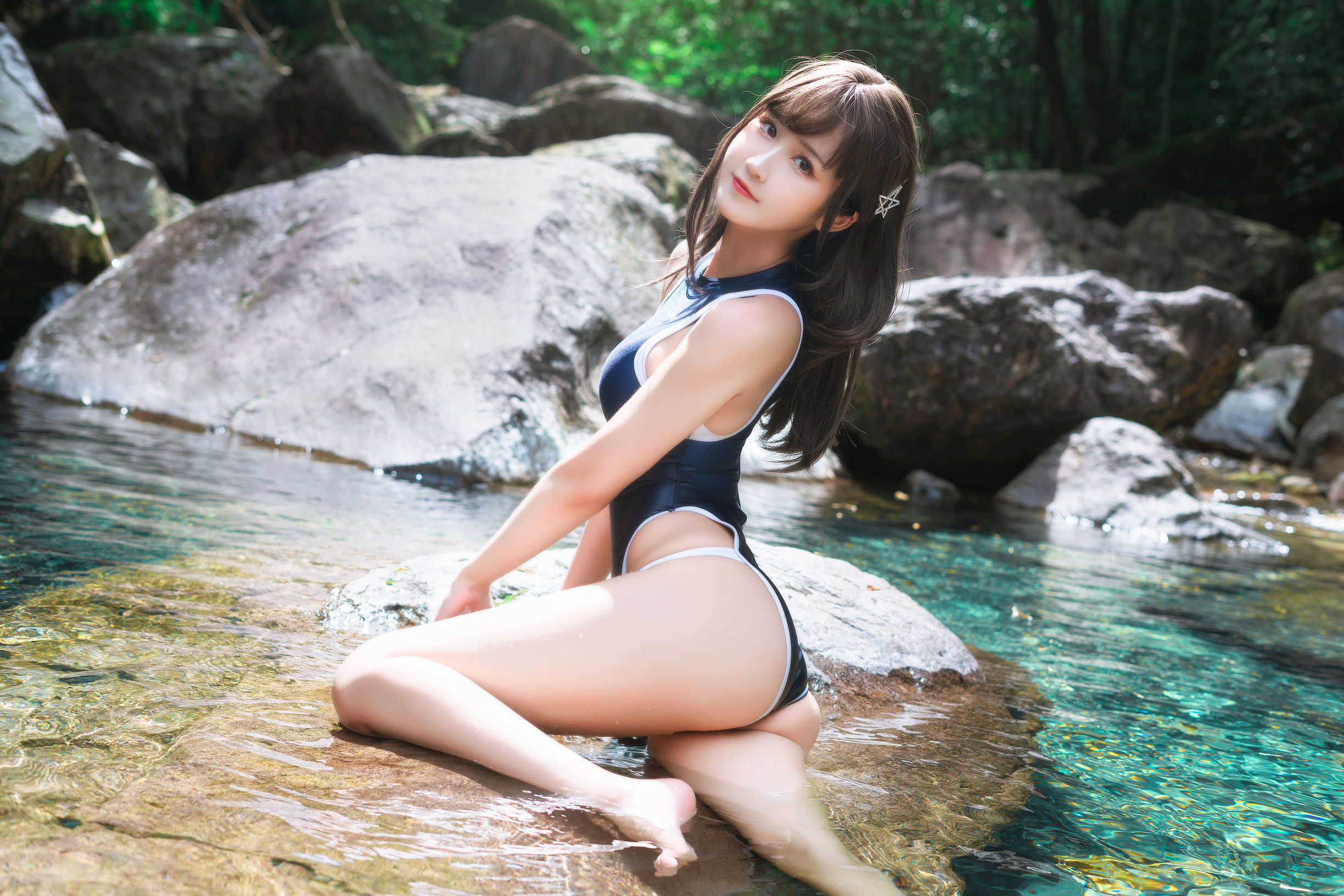 コスプレ写真] ウェイボー妹子三度_69 - 競泳