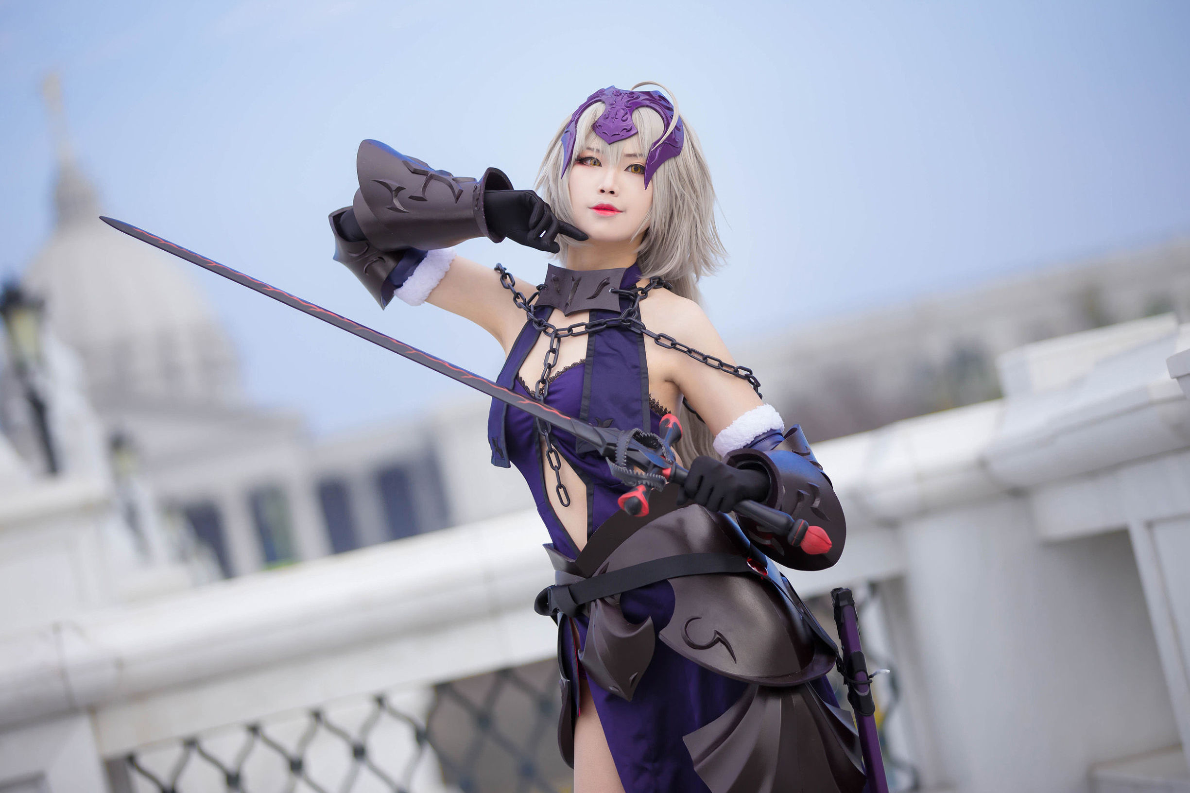 Cosplay寫真] Coser萱-卡亞 - 黑贞 黑呆毛