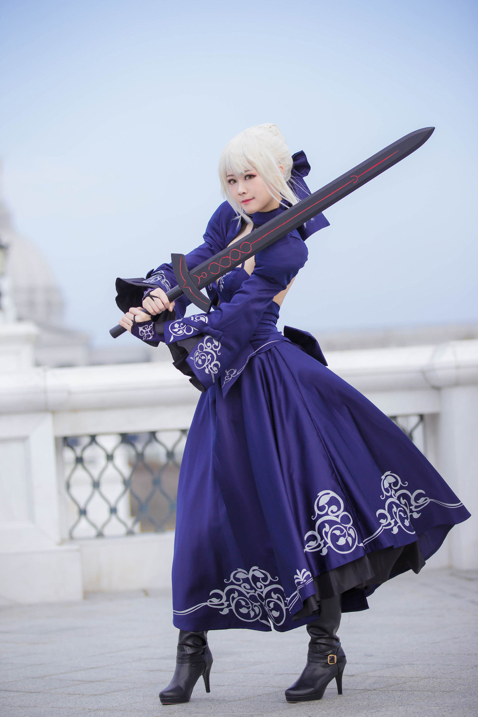 Cosplay寫真] Coser萱-卡亞 - 黑贞 黑呆毛