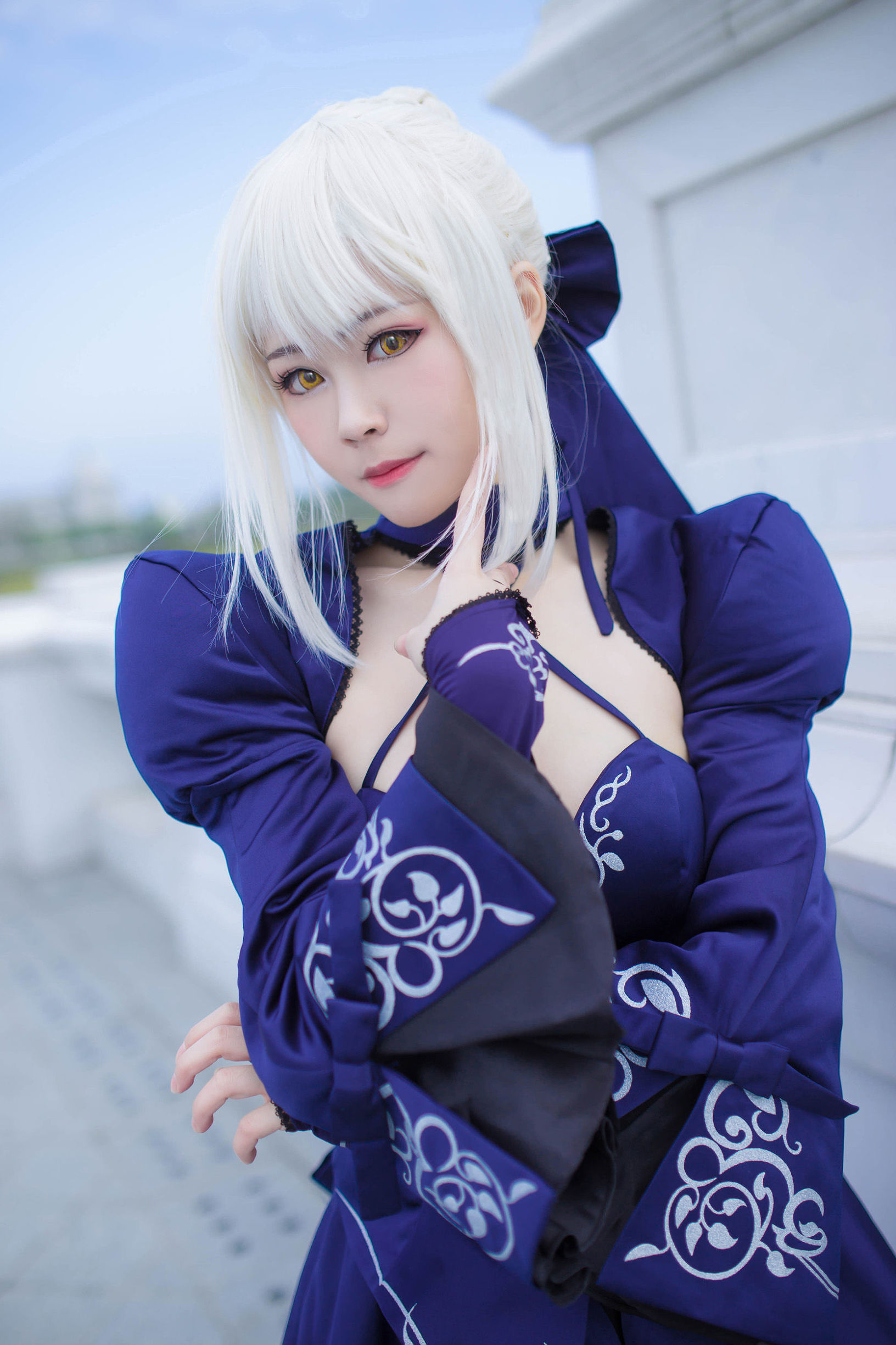 Cosplay寫真] Coser萱-卡亞 - 黑贞 黑呆毛