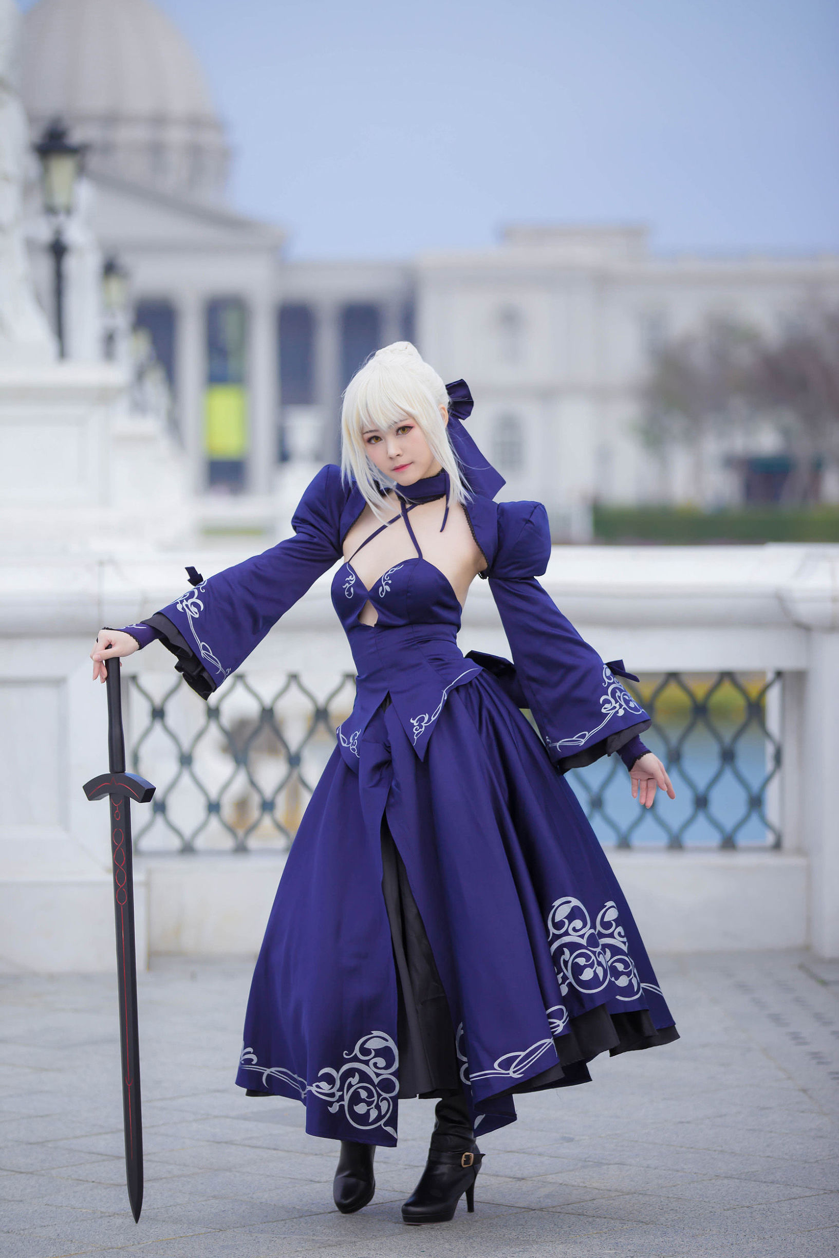 Cosplay寫真] Coser萱-卡亞 - 黑贞 黑呆毛