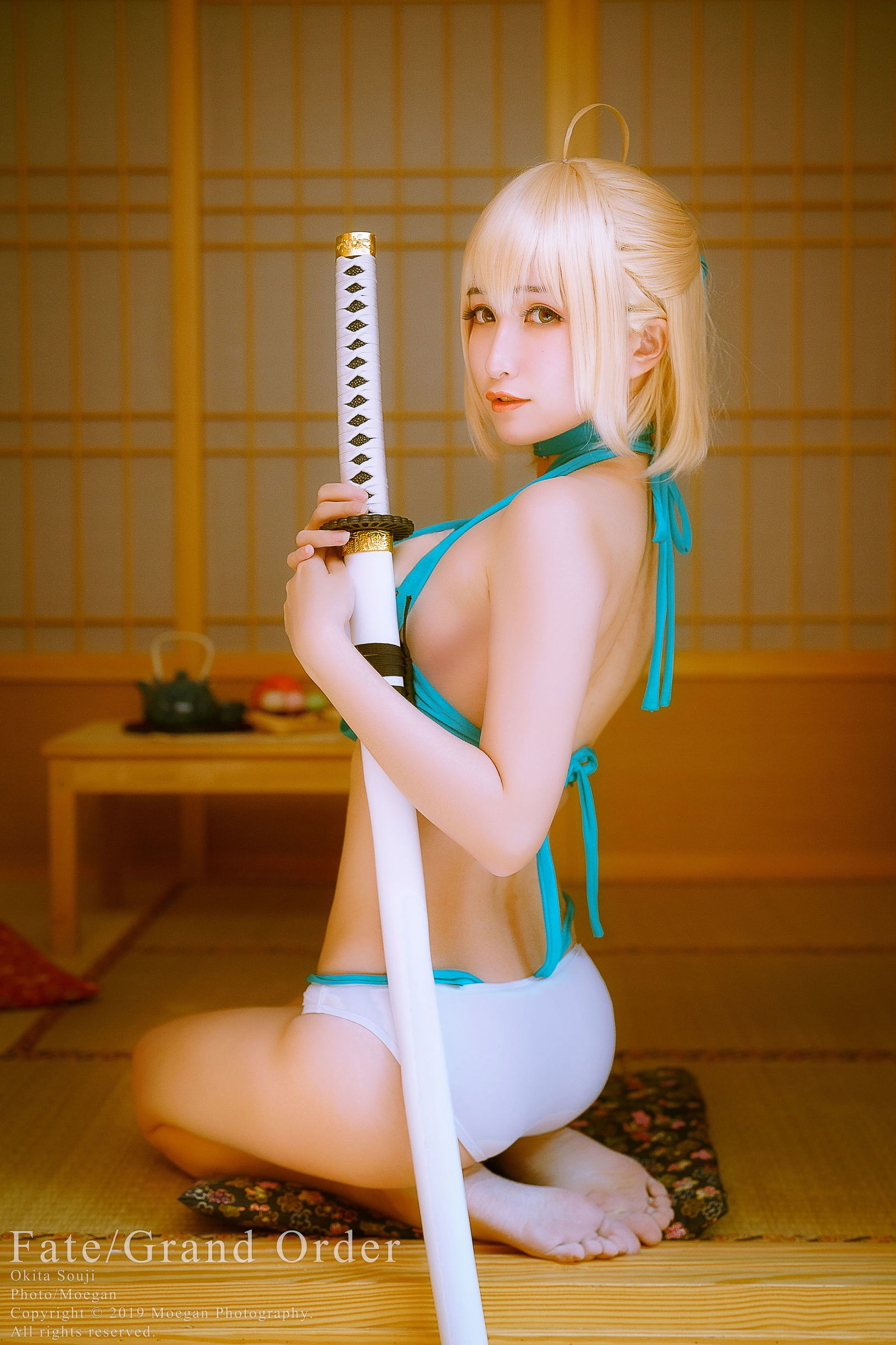 Cosplay Photo] Miyana - Okita Souji Swimsuit
