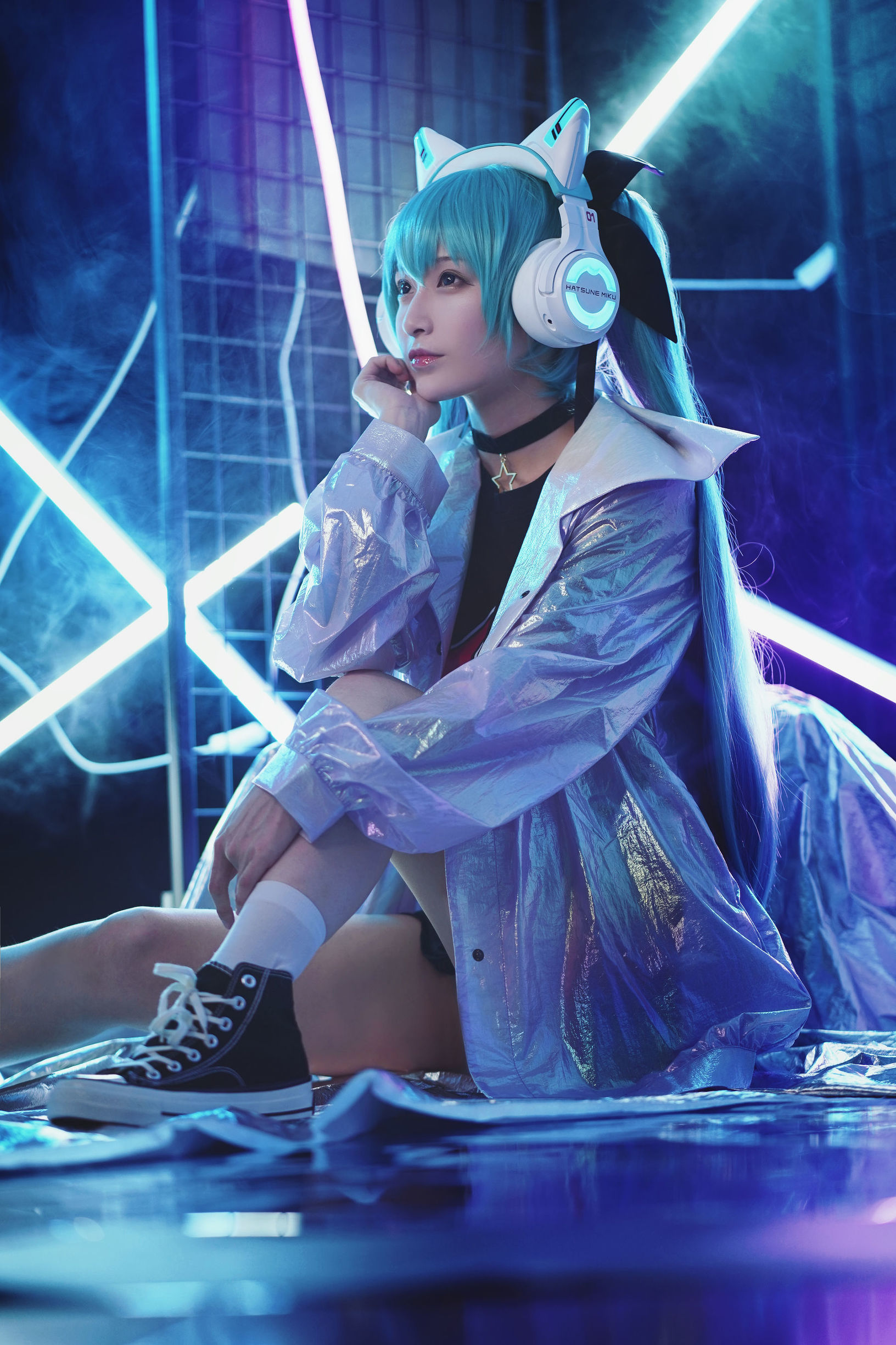 Cosplay寫真] 動漫博主鐵板燒鬼舞w - 妖舞耳機Miku