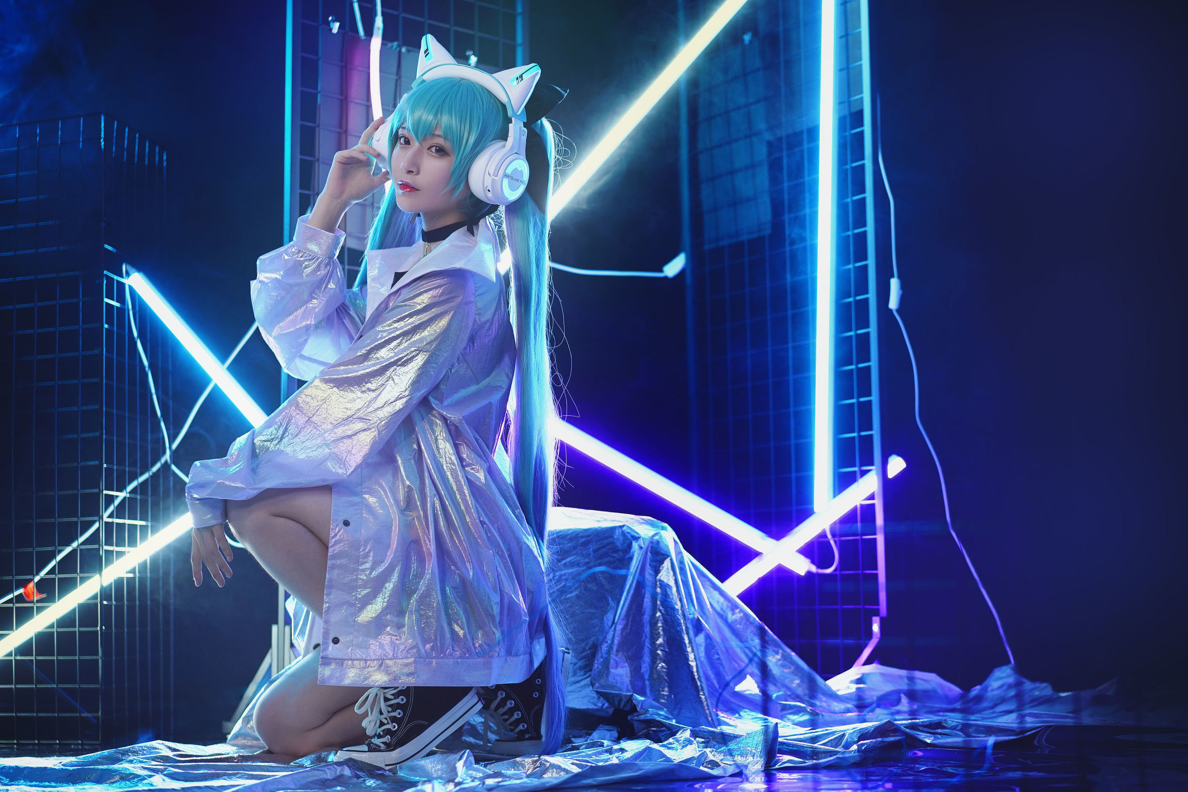Cosplay寫真] 動漫博主鐵板燒鬼舞w - 妖舞耳機Miku