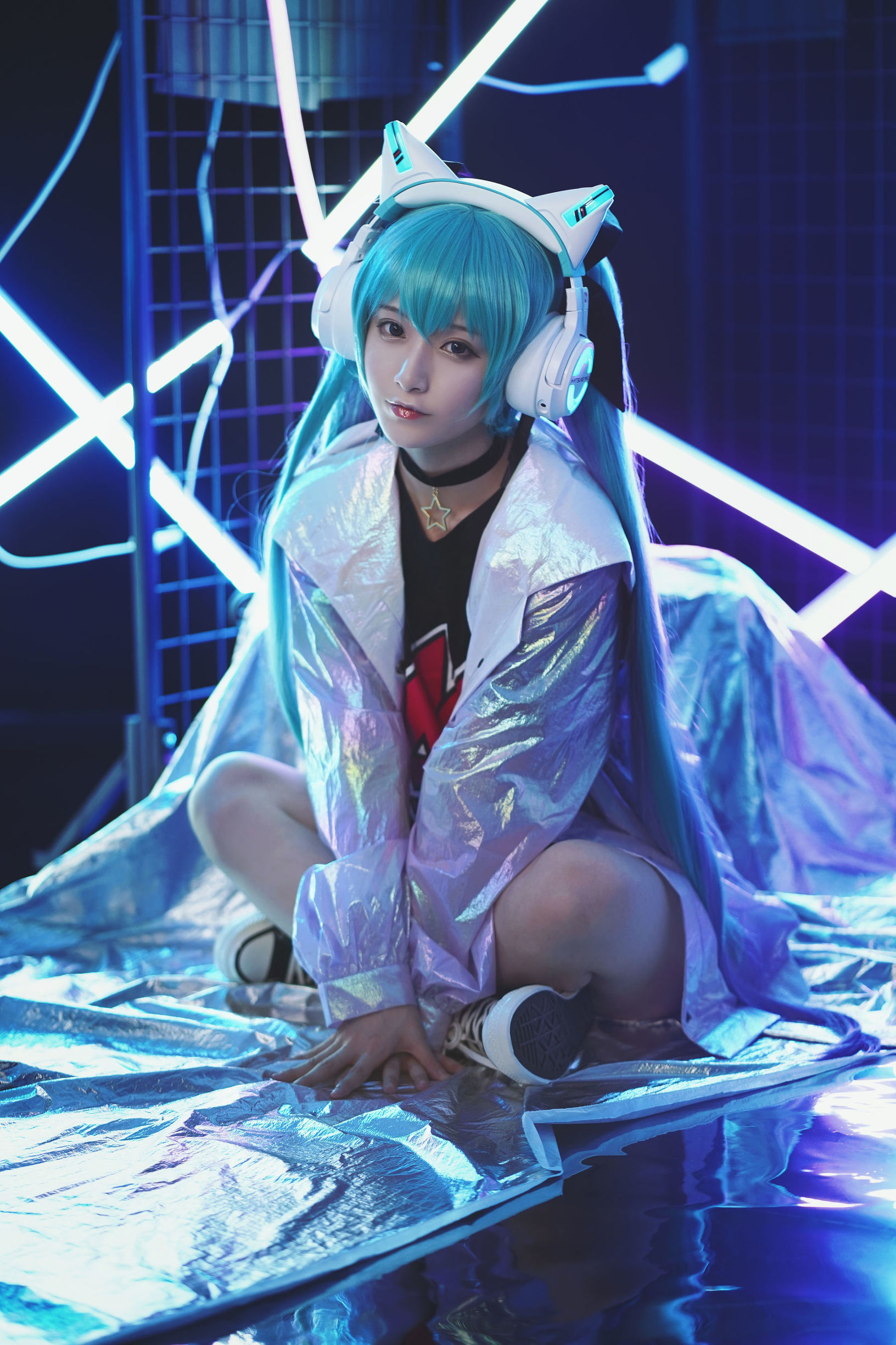 Cosplay寫真] 動漫博主鐵板燒鬼舞w - 妖舞耳機Miku