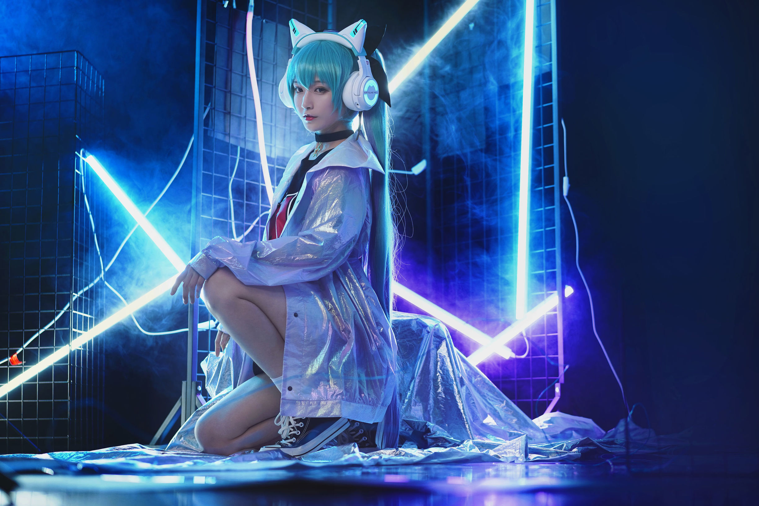 Cosplay寫真] 動漫博主鐵板燒鬼舞w - 妖舞耳機Miku