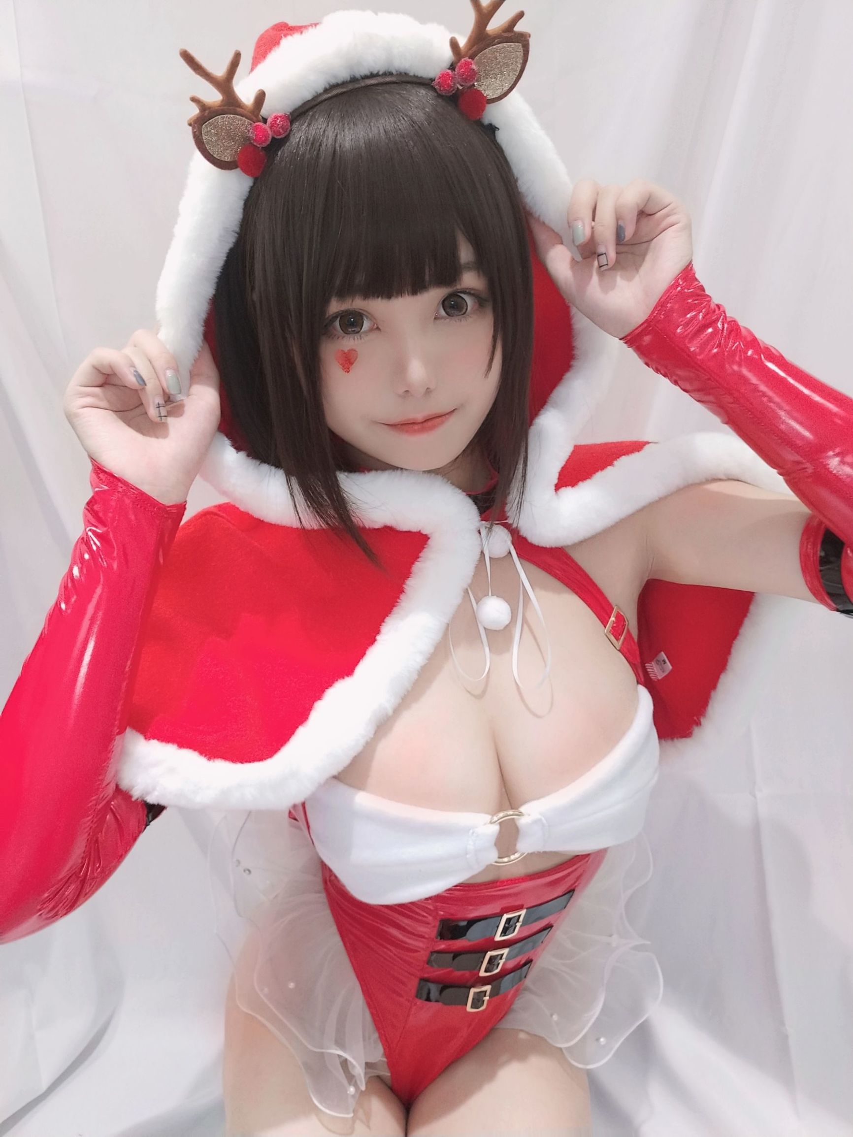 Cosplay寫真] 萌系小姐姐蜜汁貓裘 - 聖誕自拍