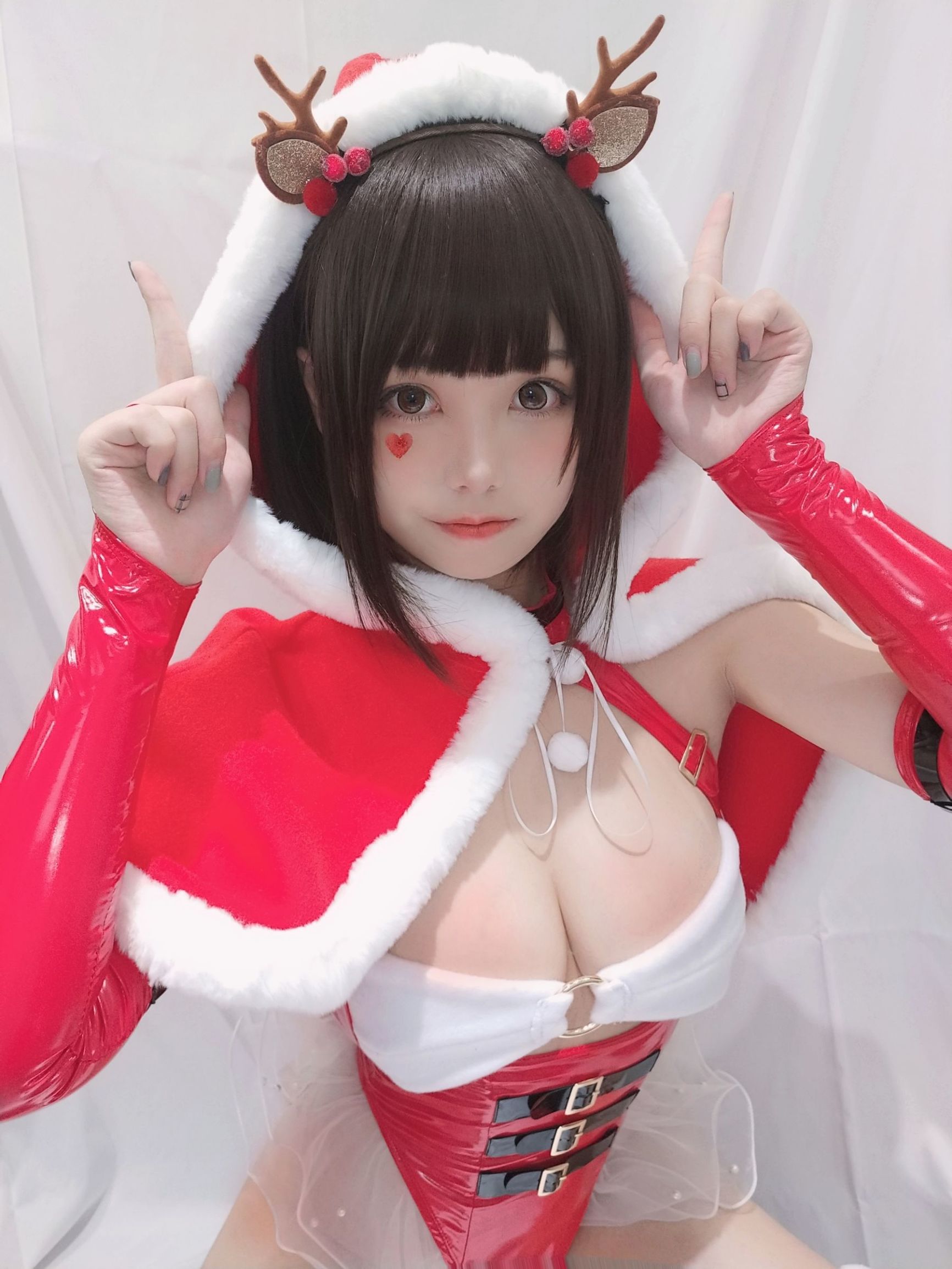 Cosplay寫真] 萌系小姐姐蜜汁貓裘 - 聖誕自拍