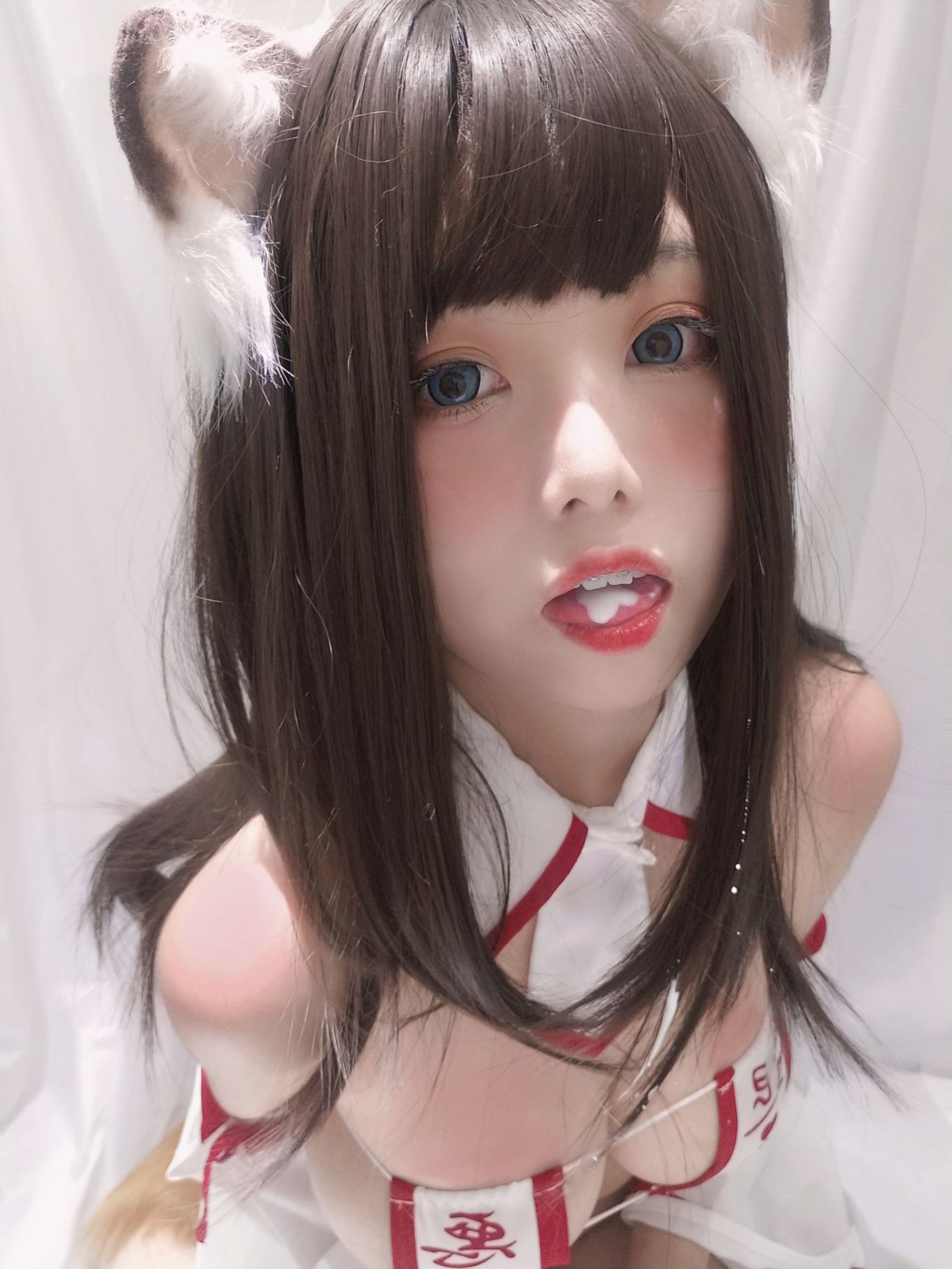 Cosplay寫真] 萌系小姐姐蜜汁貓裘 - 巫女小狐狸