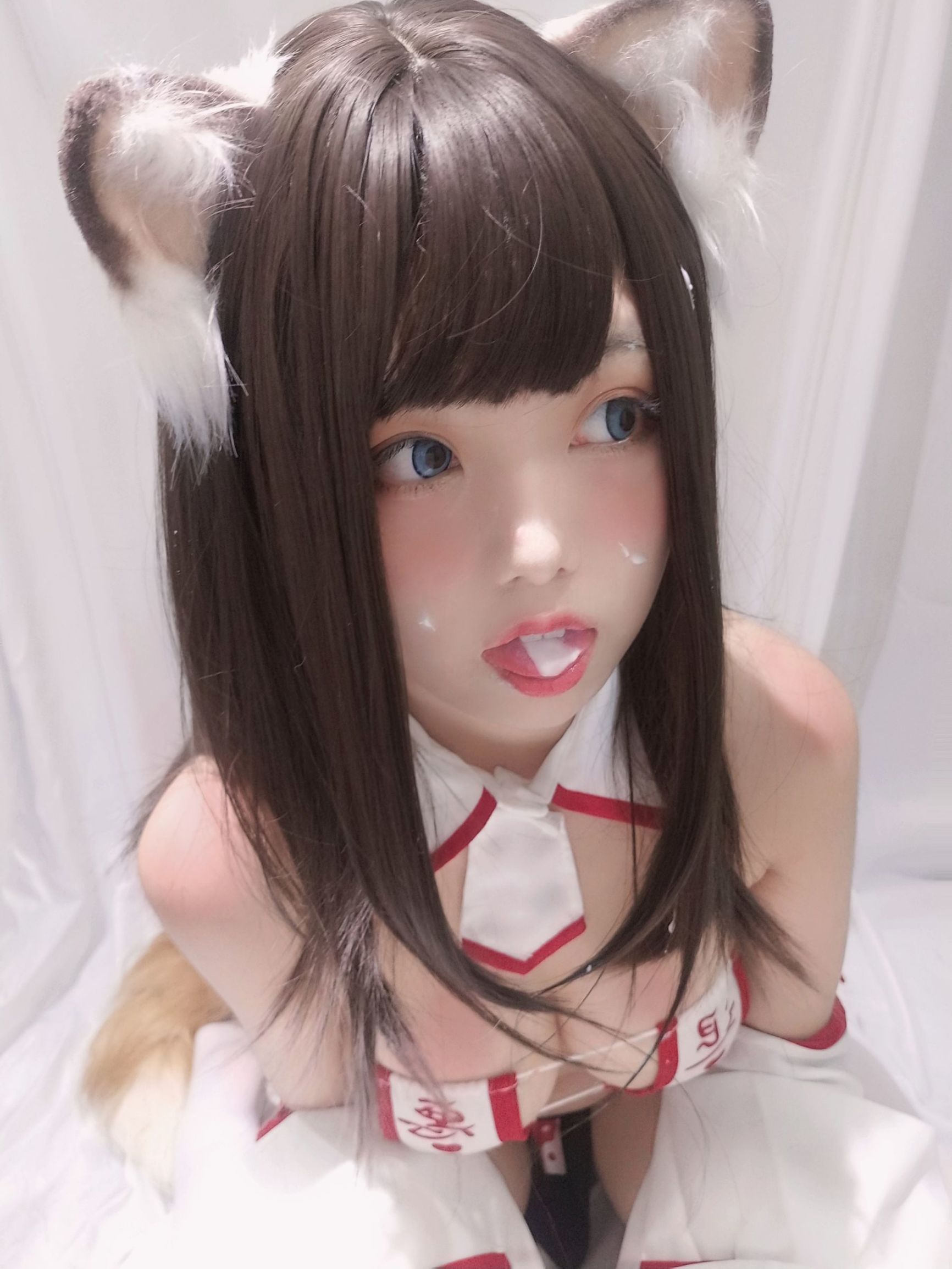 Cosplay寫真] 萌系小姐姐蜜汁貓裘 - 巫女小狐狸
