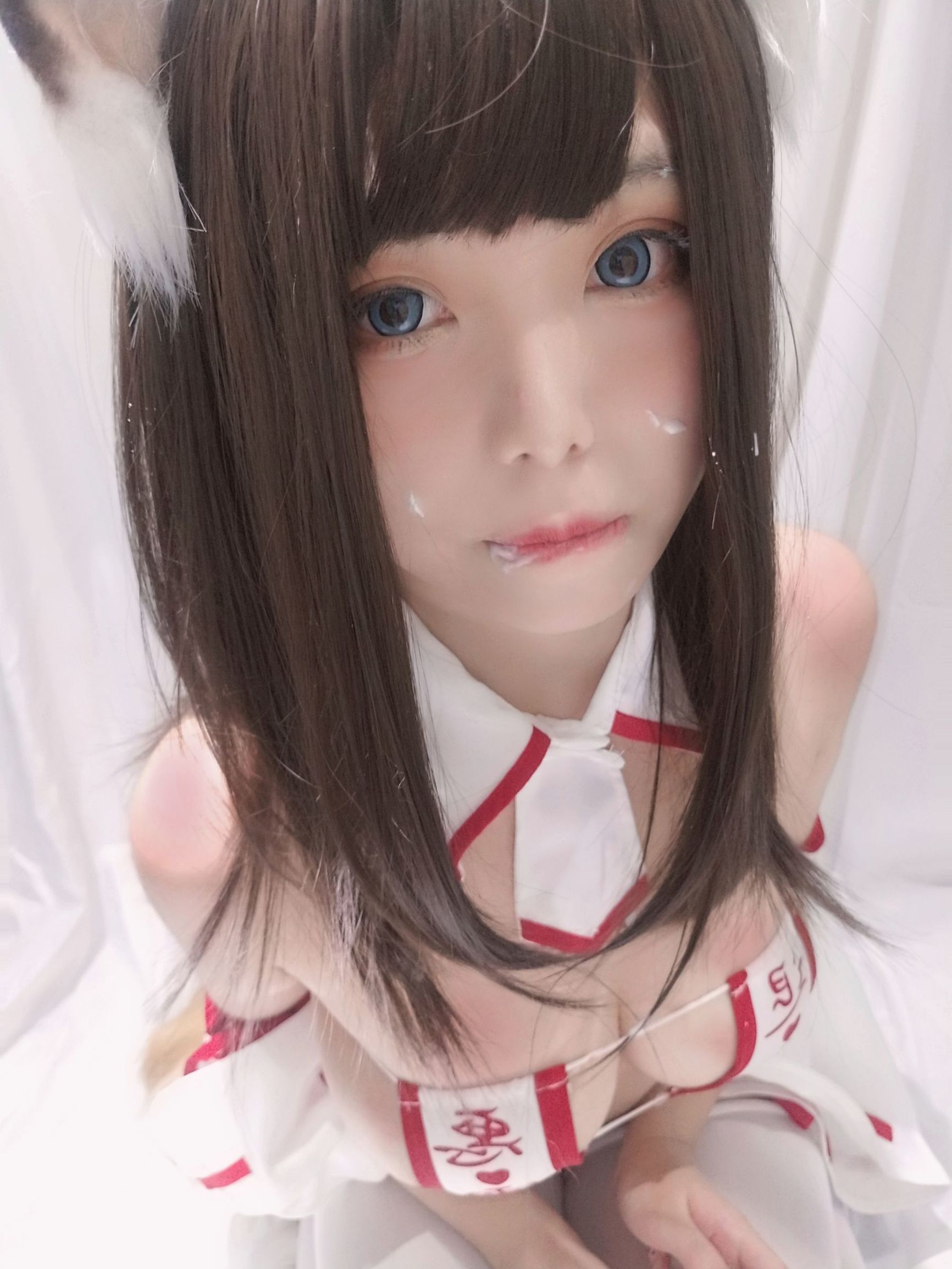 Cosplay寫真] 萌系小姐姐蜜汁貓裘 - 巫女小狐狸