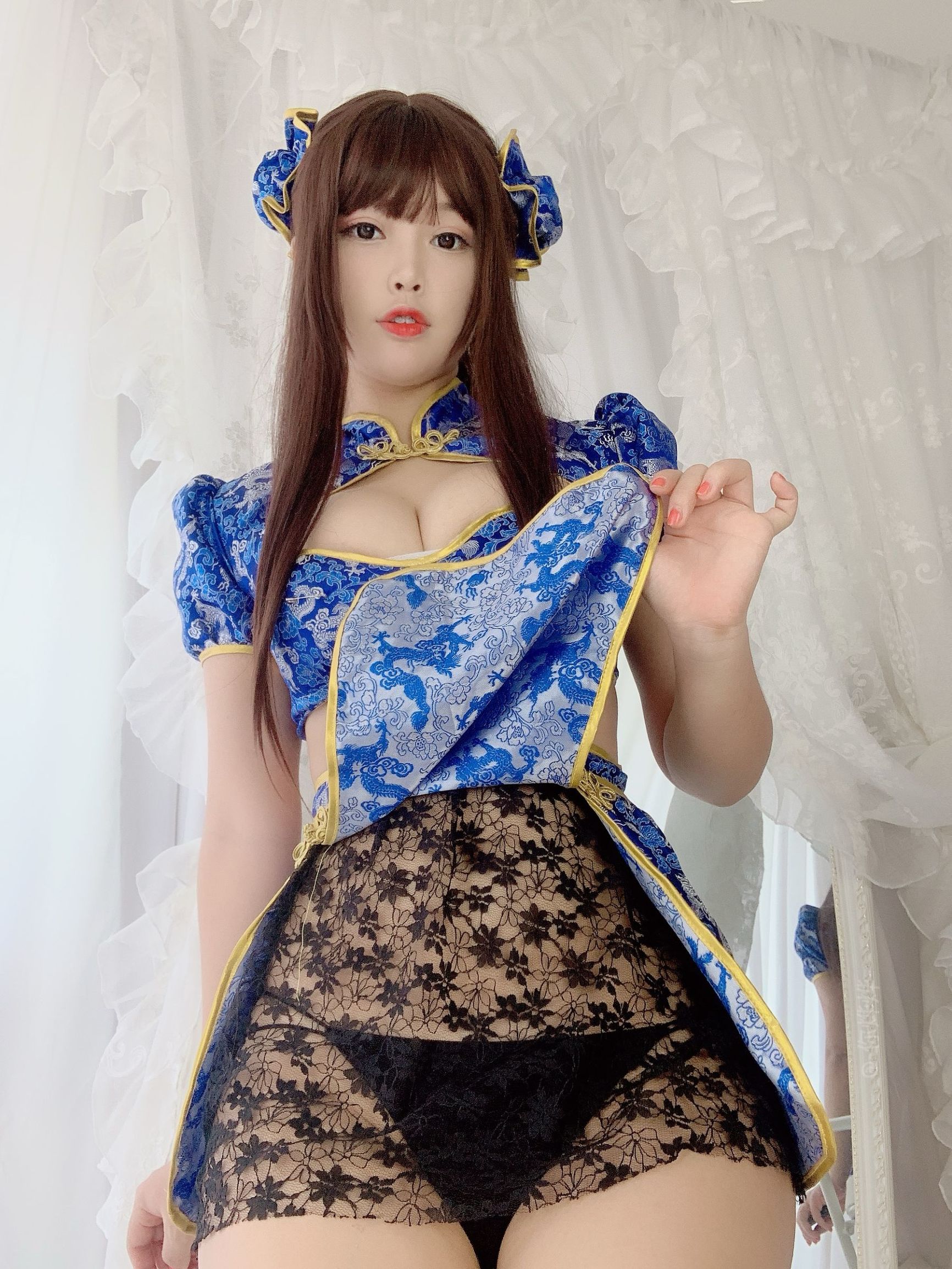 คอสเพลย์ ภาพ] สไตล์โมเอะ น้องสาว - ไป๋เย่ - กังฟู กี่เพ้า