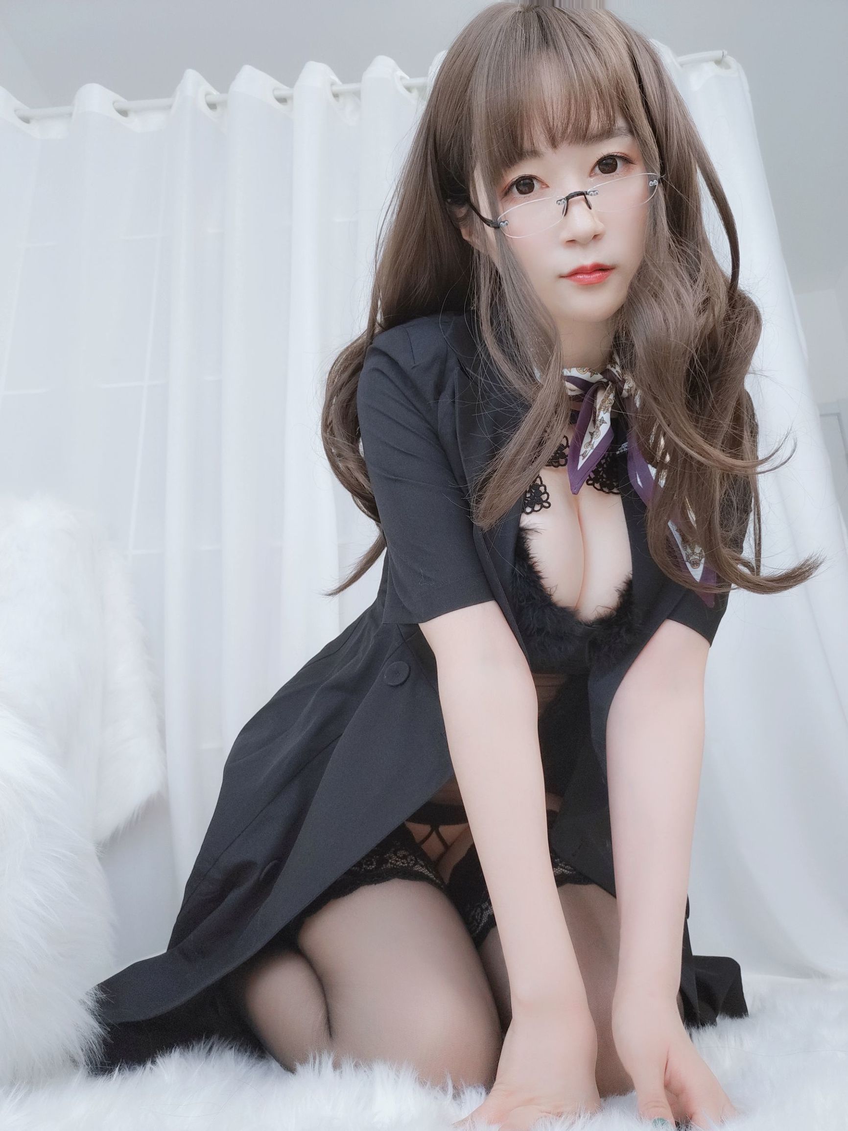 コスプレ写真] Coserさん白銀 - OLの下の内衣