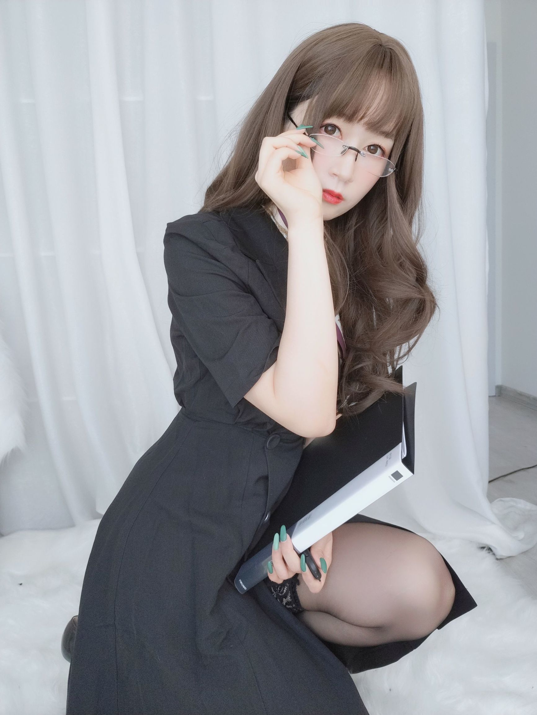 コスプレ写真] Coserさん白銀 - OLの下の内衣