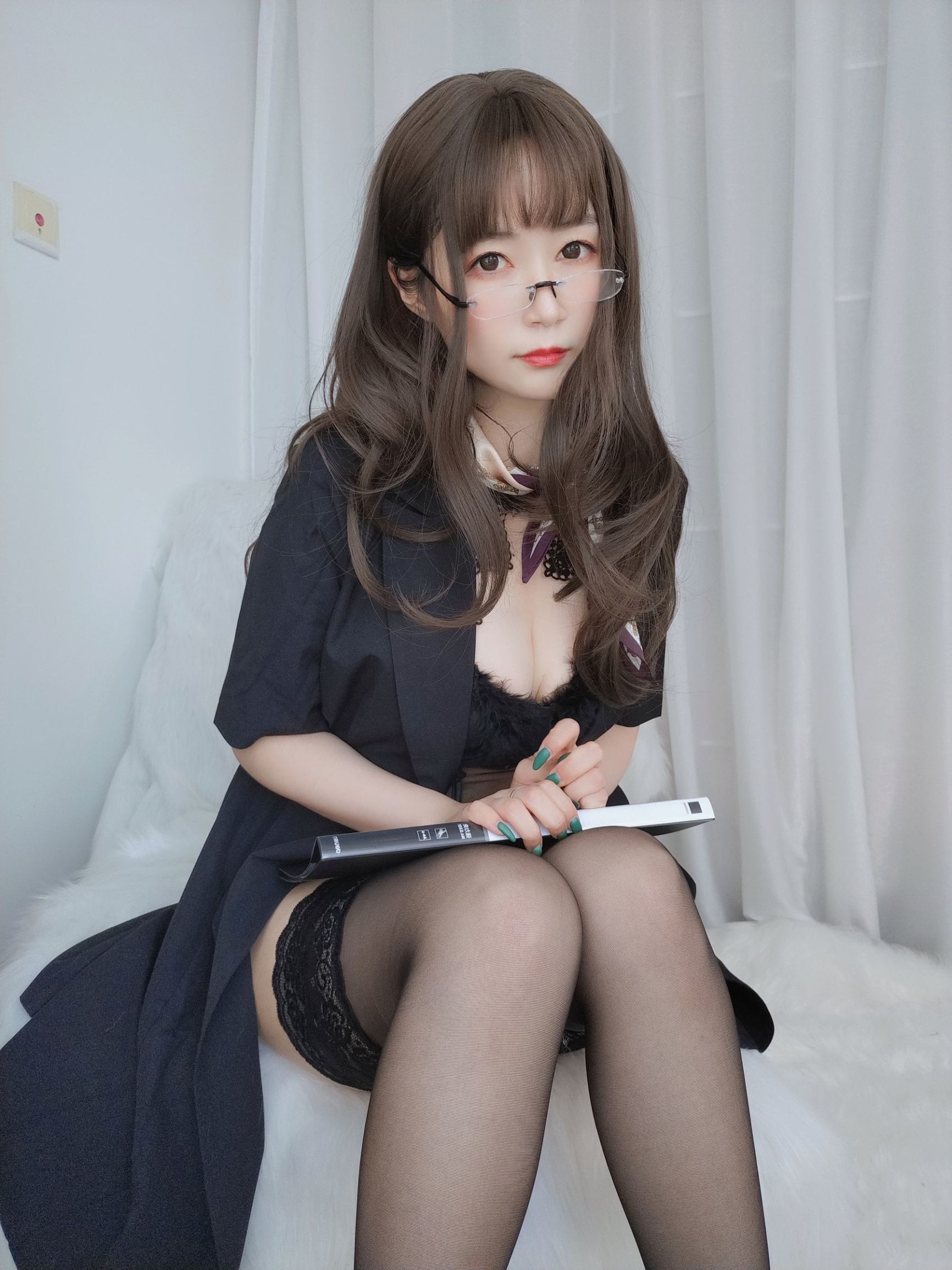 コスプレ写真] Coserさん白銀 - OLの下の内衣