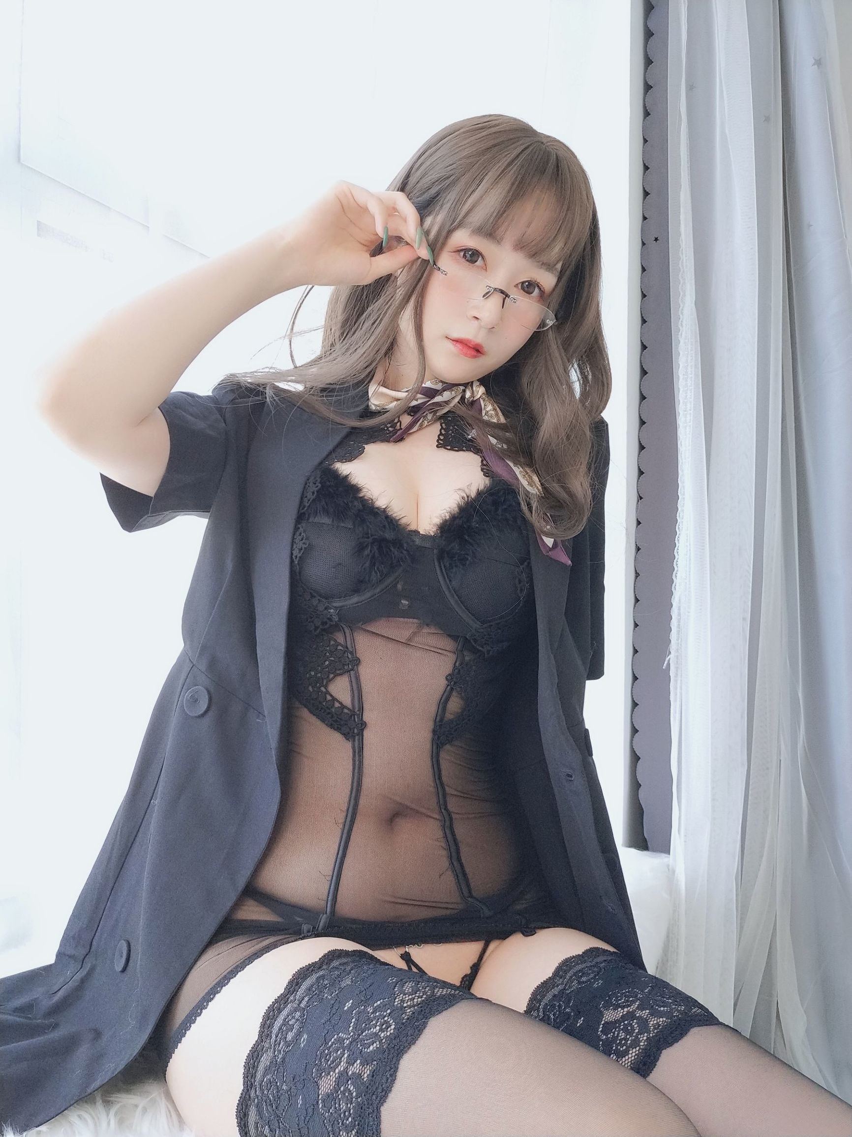 コスプレ写真] Coserさん白銀 - OLの下の内衣