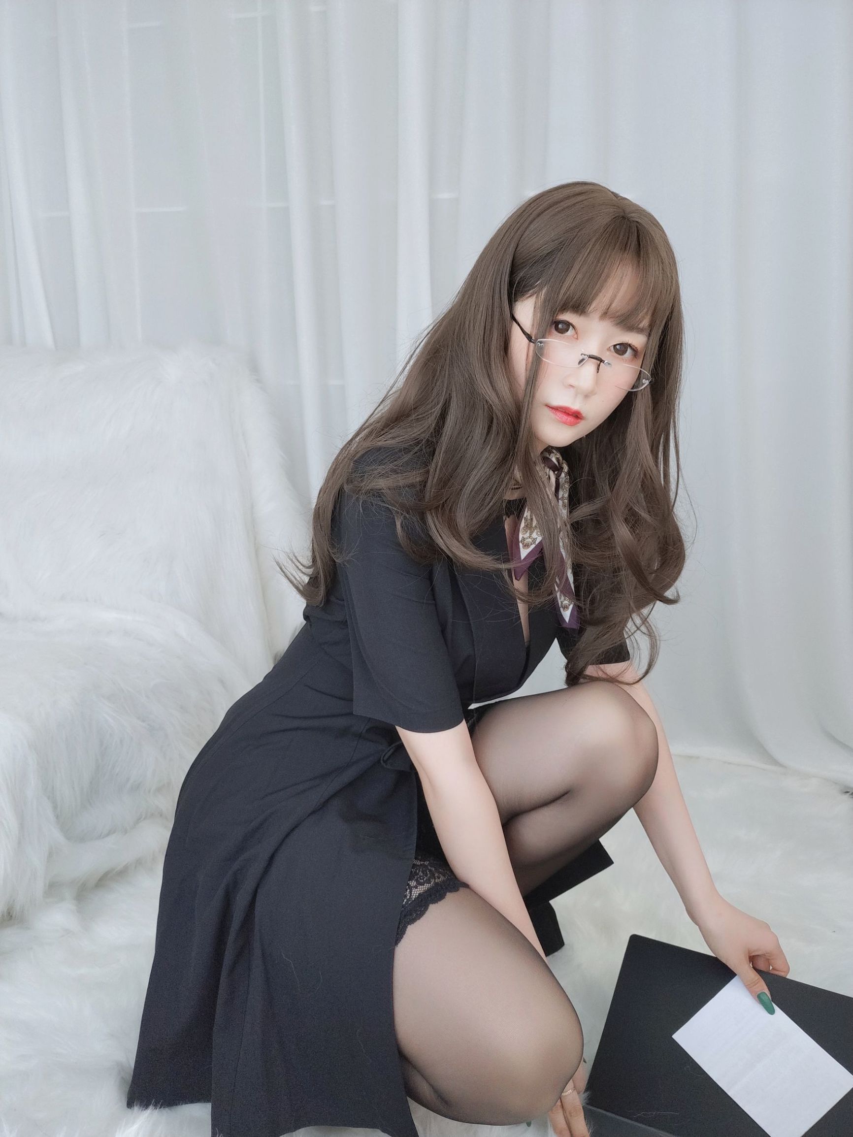 コスプレ写真] Coserさん白銀 - OLの下の内衣