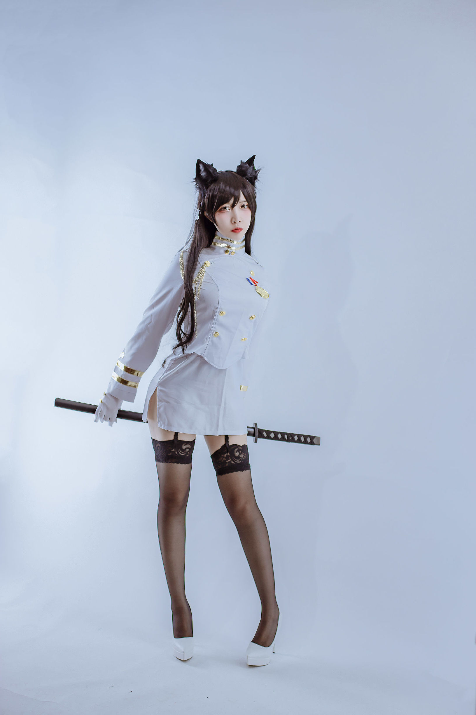 Cosplay ภาพถ่าย] Coser ที่ได้รับความนิยม 二ซา Nisa - อยะนะมิ จาก อาชูร์ เลน ชุดทหาร