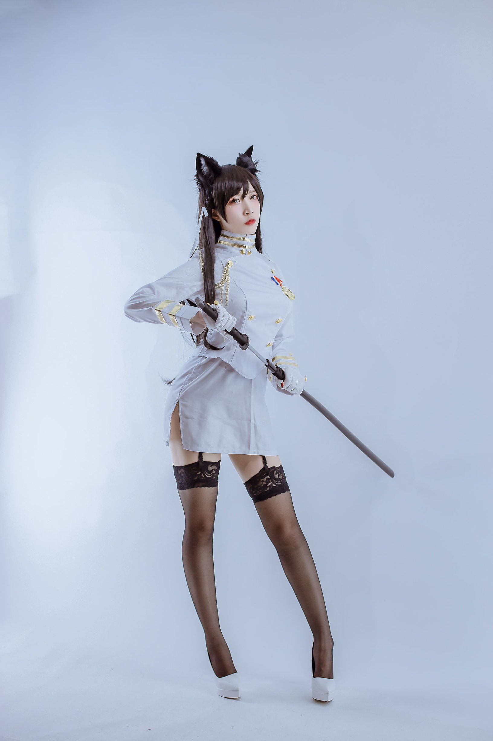 Cosplay ภาพถ่าย] Coser ที่ได้รับความนิยม 二ซา Nisa - อยะนะมิ จาก อาชูร์ เลน ชุดทหาร