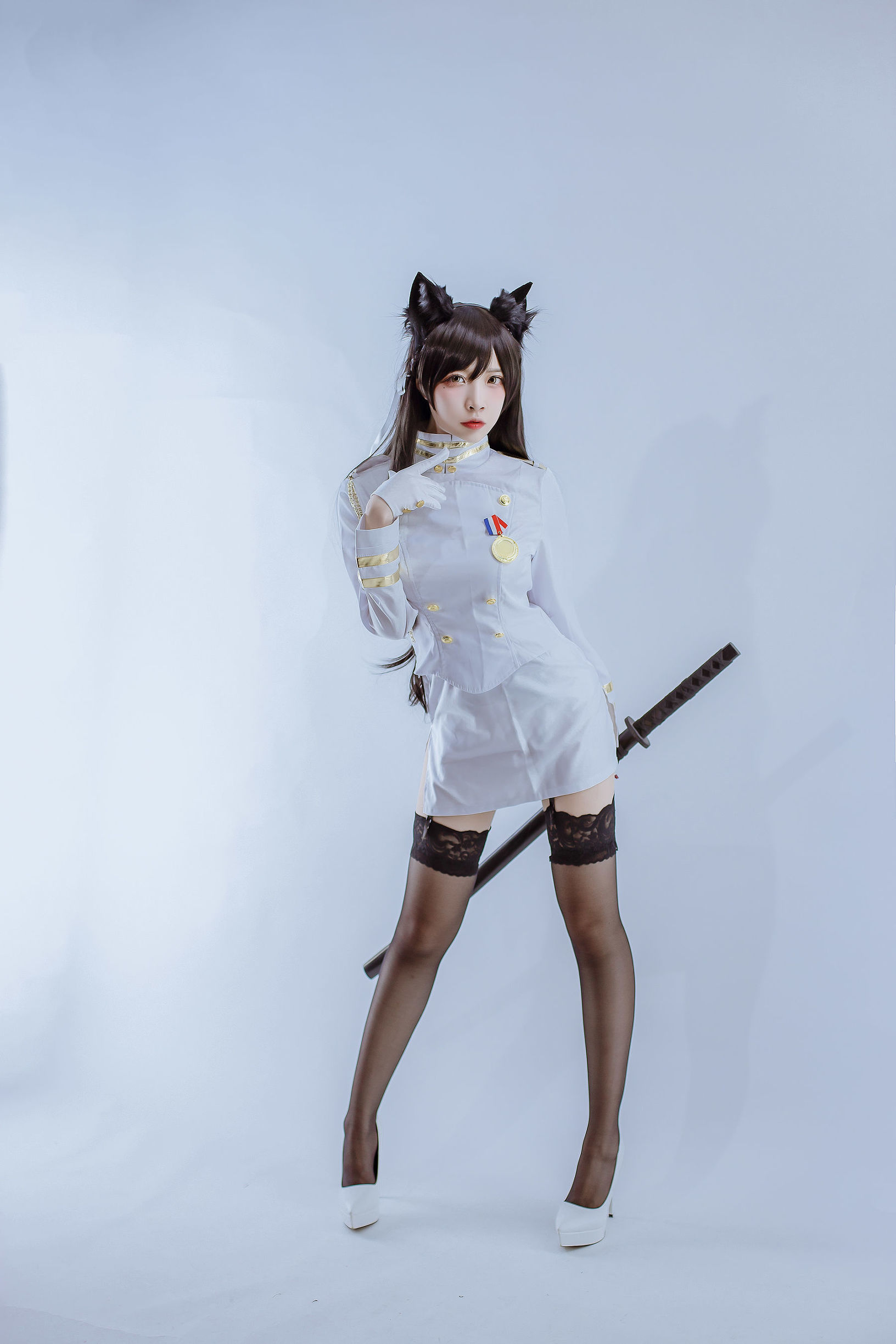Cosplay ภาพถ่าย] Coser ที่ได้รับความนิยม 二ซา Nisa - อยะนะมิ จาก อาชูร์ เลน ชุดทหาร