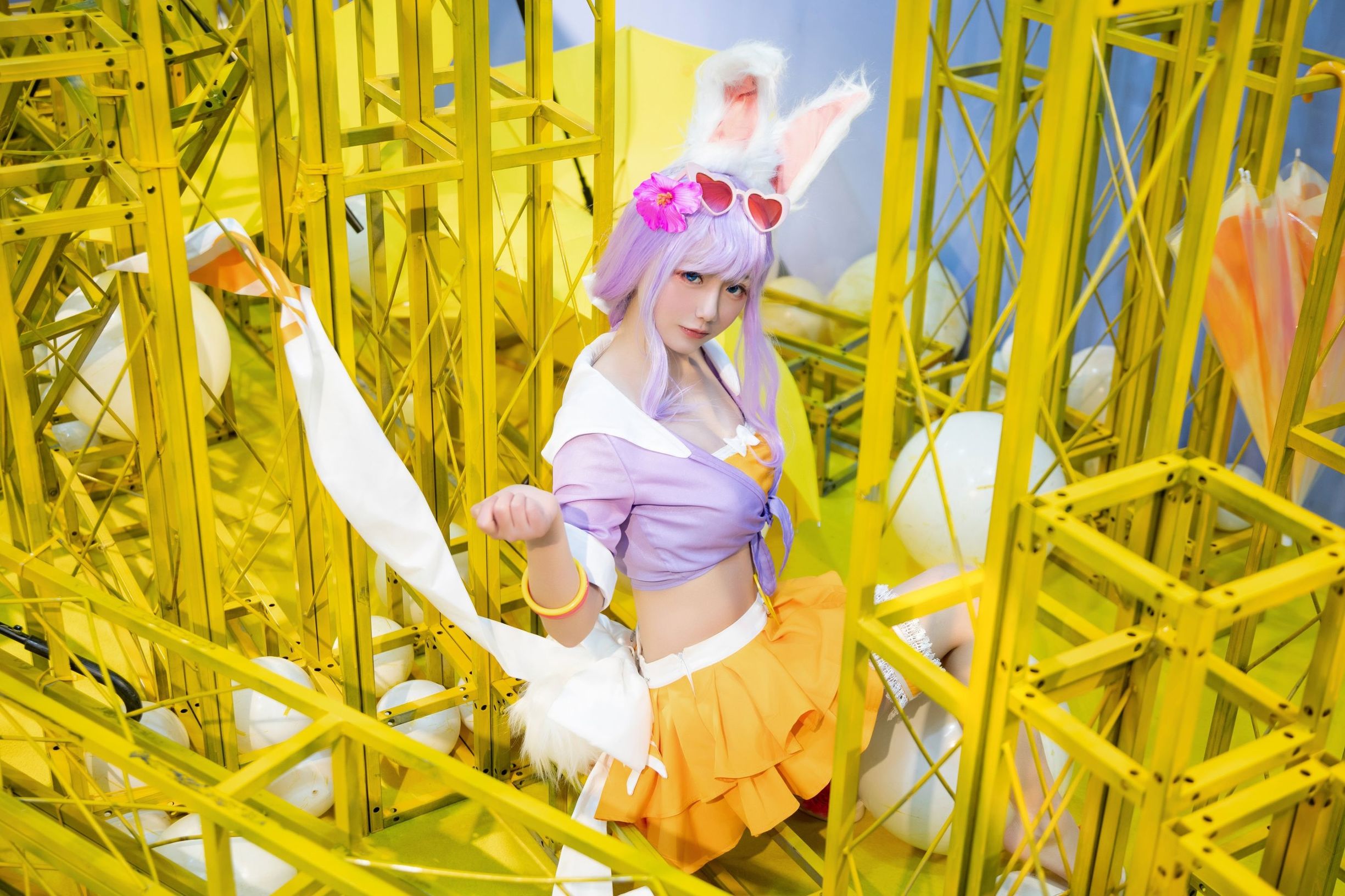 Cosplay寫真] 動漫博主弦音sic - 王者榮耀 公孫離蜜橘之夏