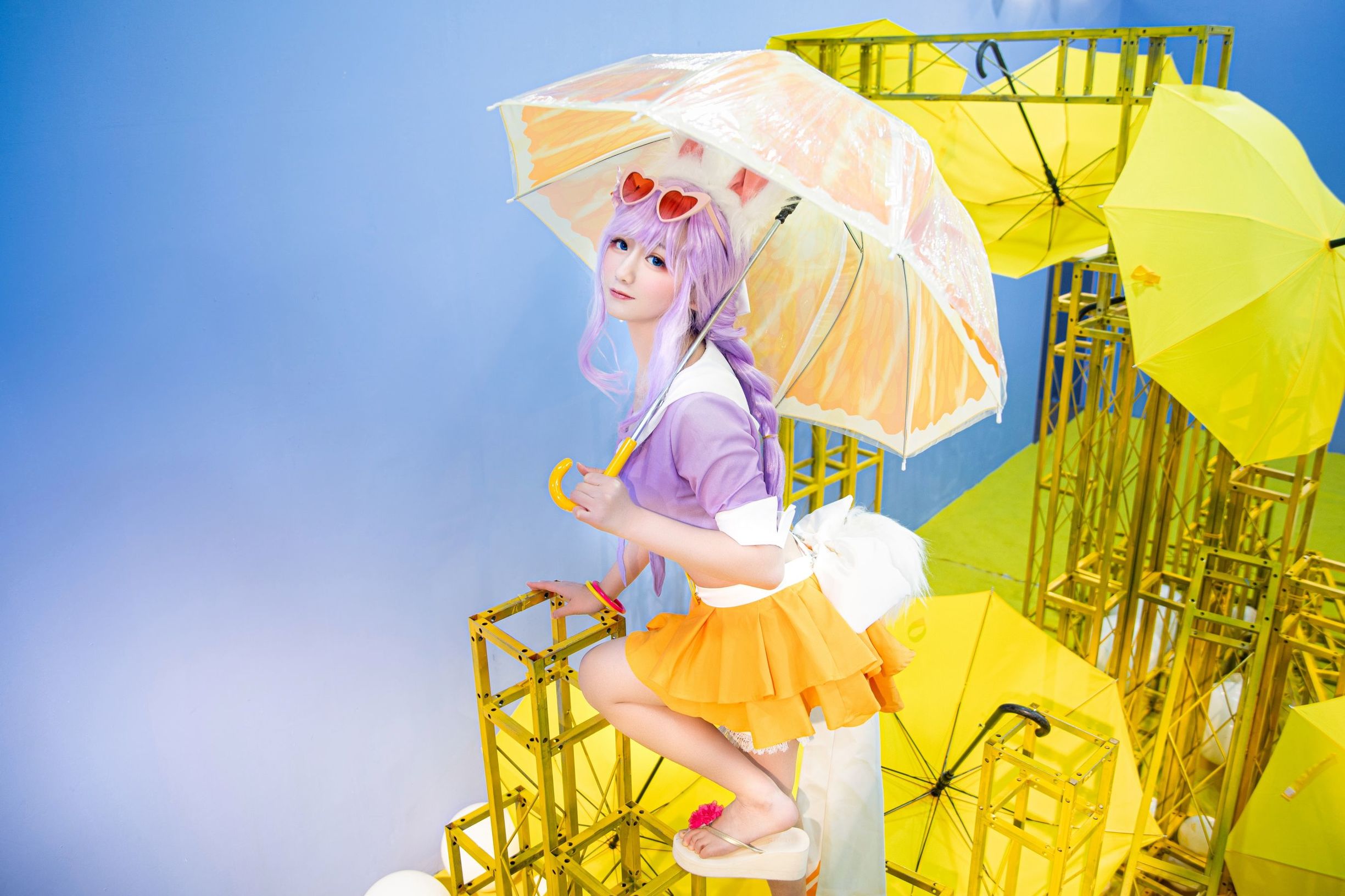 Cosplay寫真] 動漫博主弦音sic - 王者榮耀 公孫離蜜橘之夏